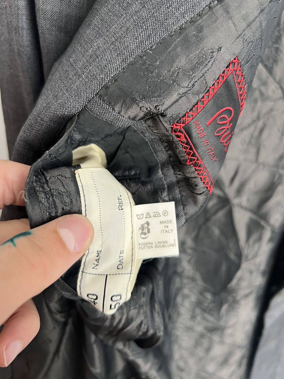 Brioni 💎Size 50L 90s Wool Brioni Blazer Suit Jacket Classic Size 50L - 12 Thumbnail