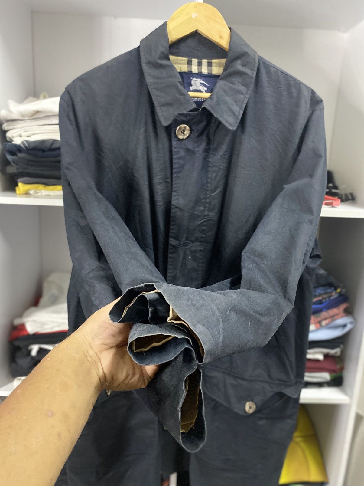 Burberry × Vintage Vintage Parke Burberry Size US L / EU 52-54 / 3 - 3 Thumbnail