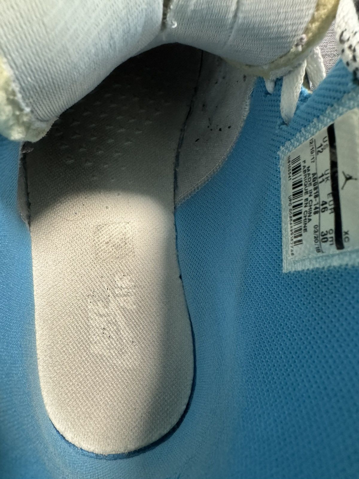 Jordan Brand Off-White Jordan 1 High UNC size 12 Size US 12 / EU 45 - 12 Thumbnail