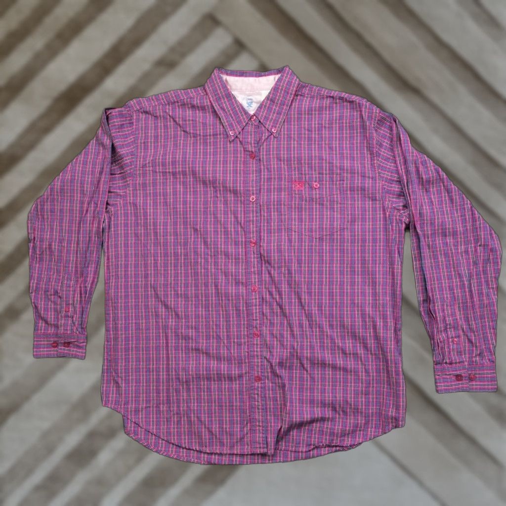 Wrangler VINTAGE Wrangler 20X Shirt Womens XL Pink Plaid Button Up Western Country Y2K Size XL / US 12-14 / IT 48-50 - 1 Thumbnail