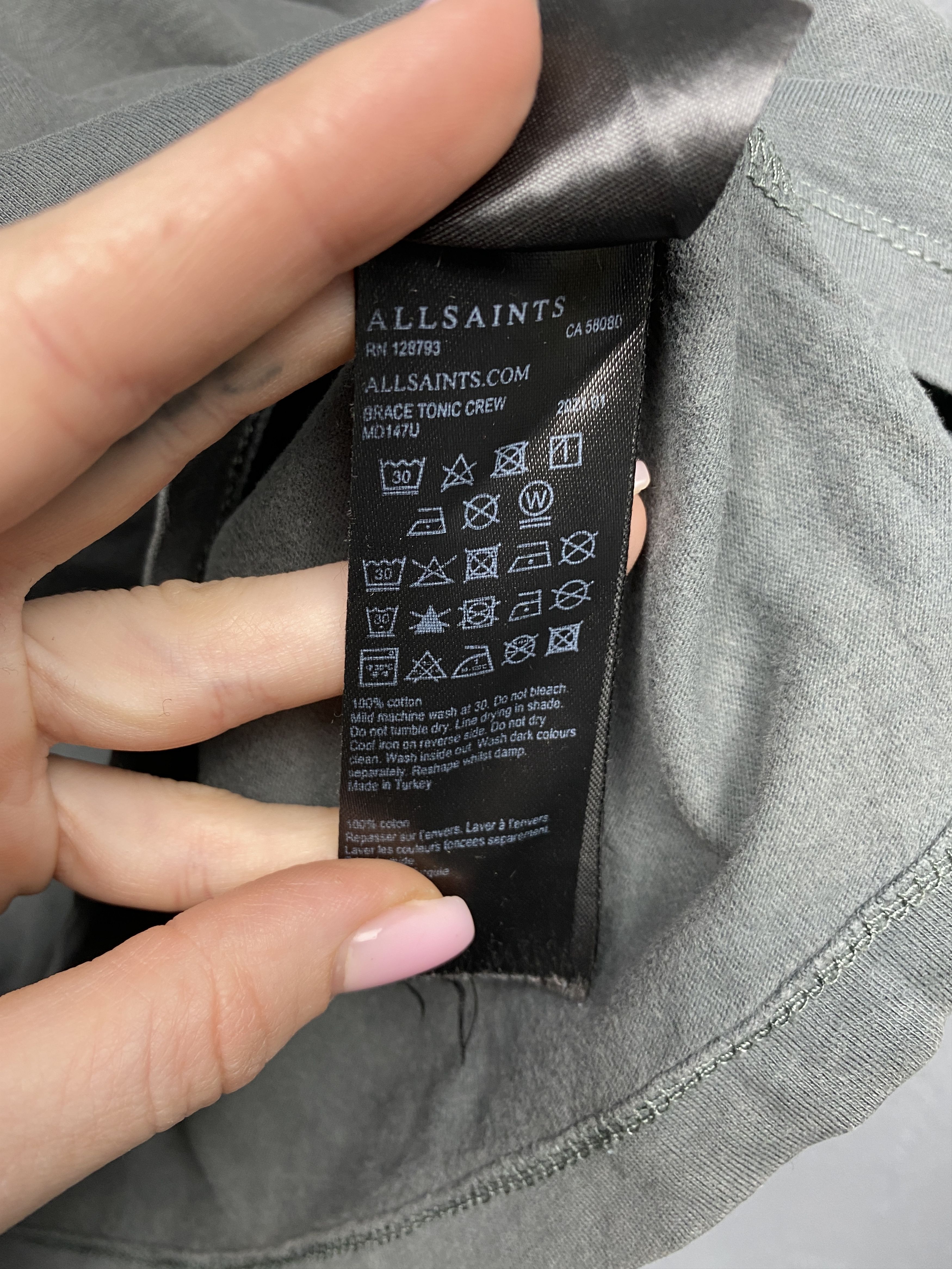 Allsaints Allsaints Brace Tonic Mens Crew Neck T-Shirt Size M Size US M / EU 48-50 / 2 - 5 Thumbnail