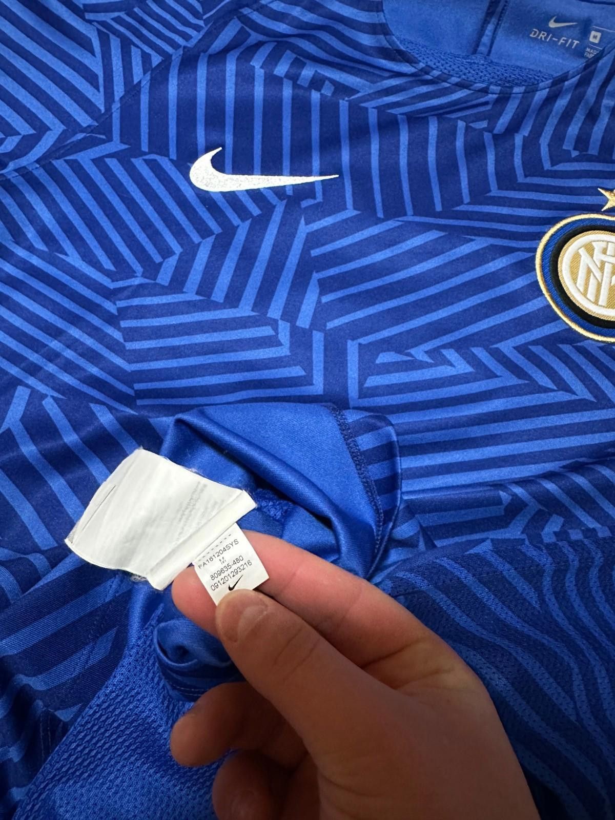 Nike 2016-17 Inter Milan Nike Football Soccer Training Shirt Sz M Size US M / EU 48-50 / 2 - 6 Thumbnail