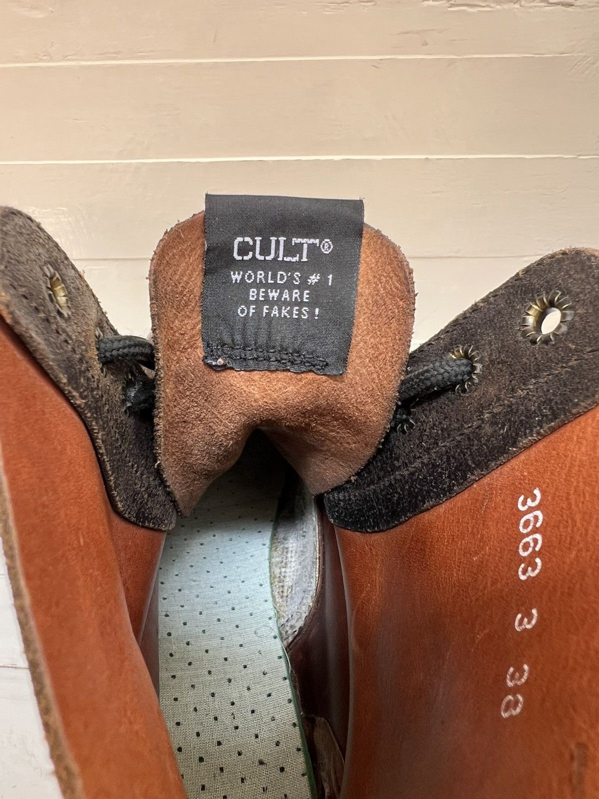 Other Cult lace-up biker boots with steel toe Size US 5.5 / EU 38 - 14 Thumbnail