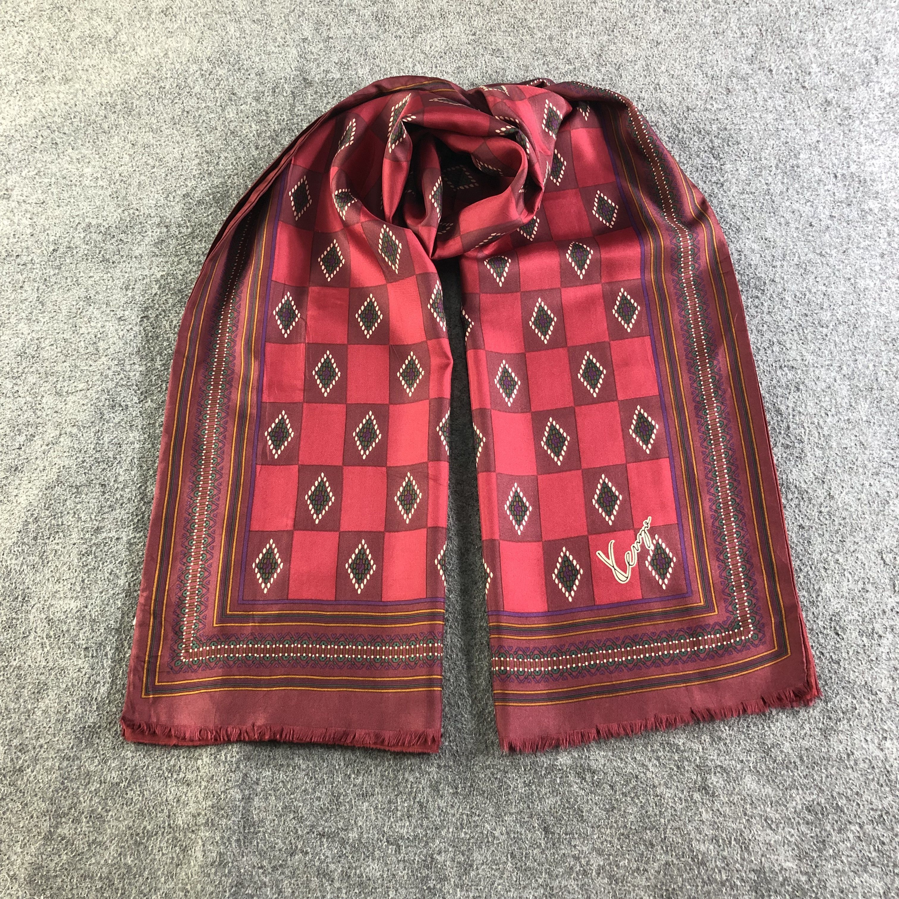 Kenzo Kenzo Silk Stole Scarf Muffler V2009 Size ONE SIZE - 1 Thumbnail