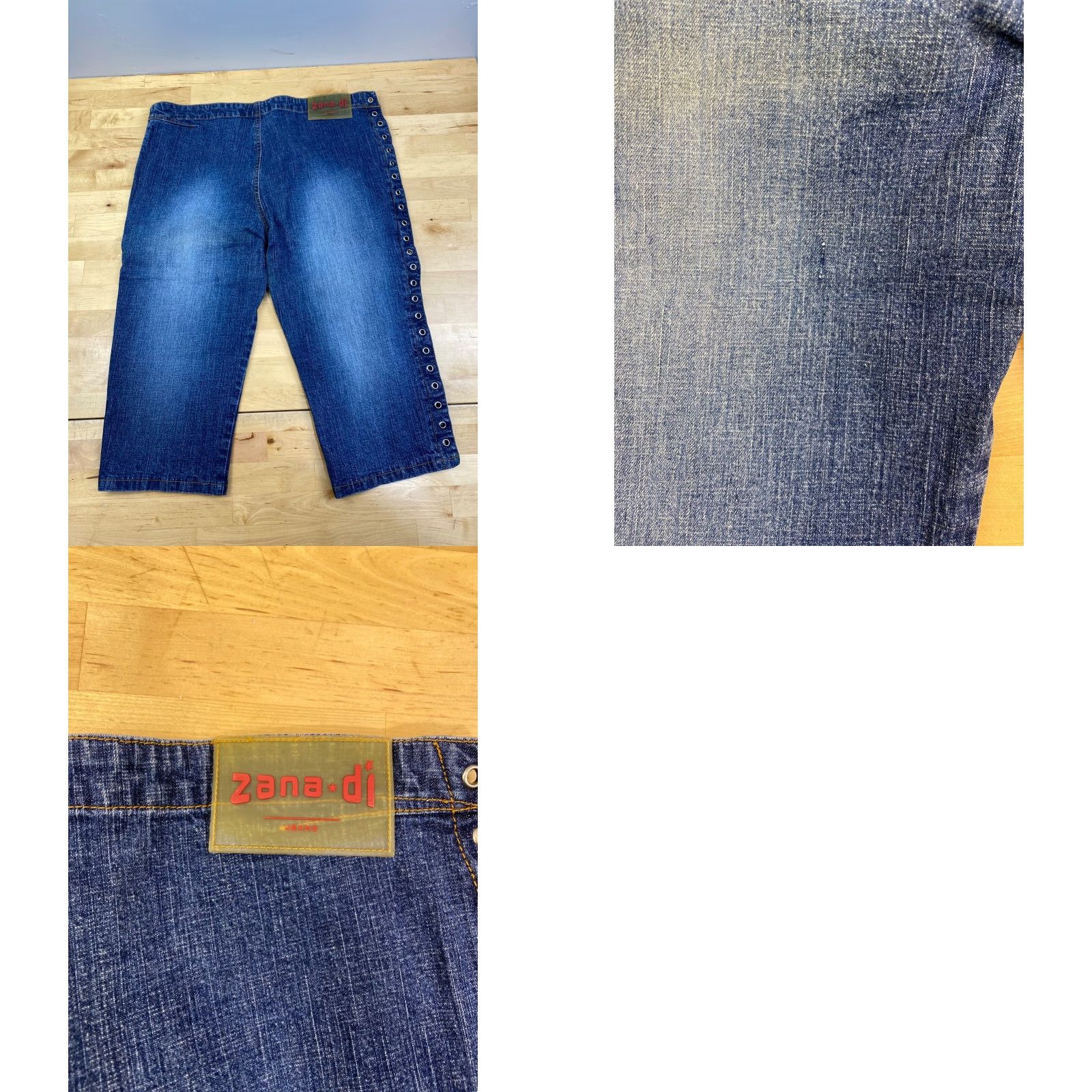 Denime Zana Di Capri Jeans Capri Pants Juniors 11 Denim Blue Regular Mid Rise Women Womens 10281 Size 32" / US 10 / IT 46 - 8 Thumbnail