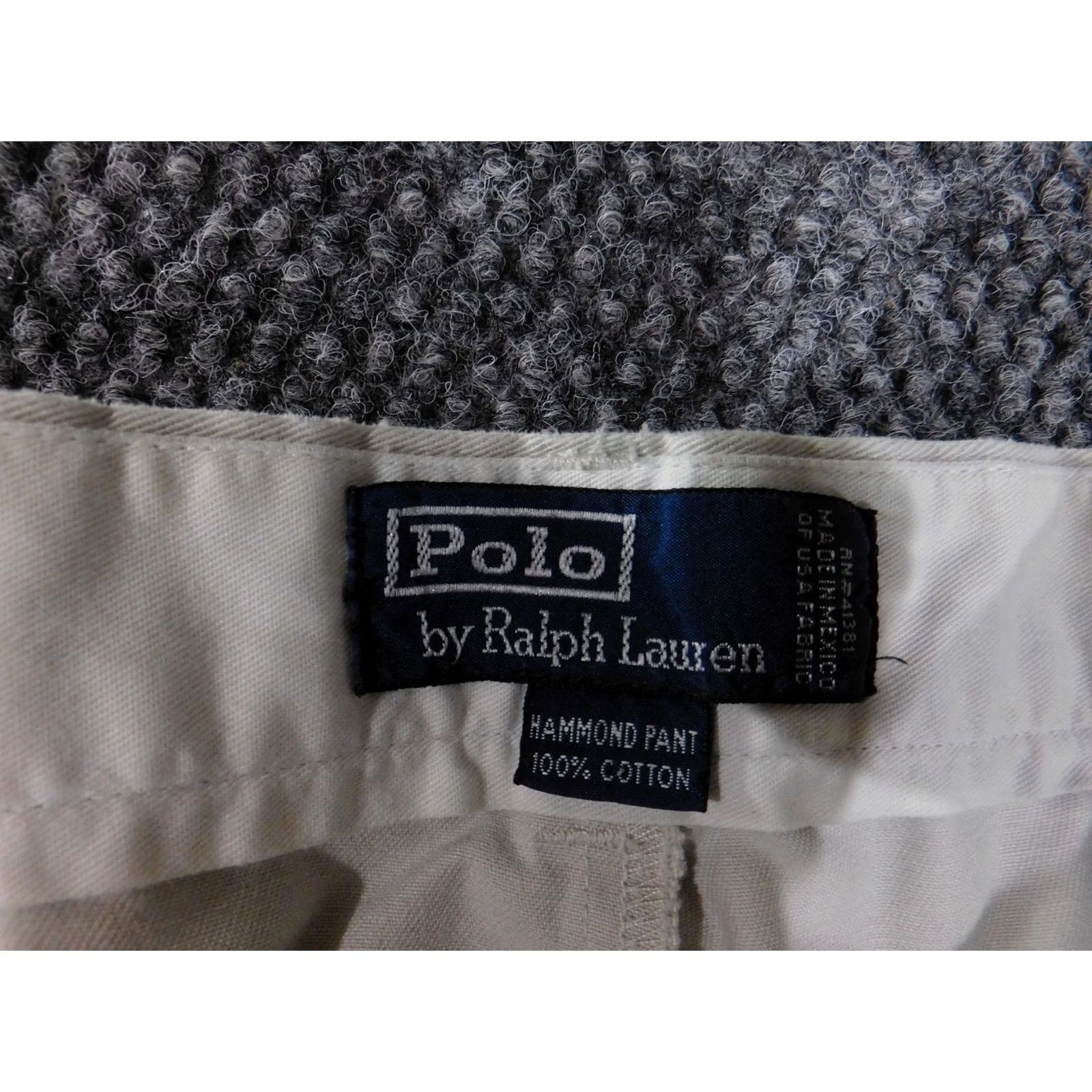 Polo Ralph Lauren VINTAGE Polo Ralph Lauren Pants Mens 36x30 Khaki Beige Hammond Chino Pleated Classic Fit Size US M / EU 48-50 / 2 - 5 Thumbnail