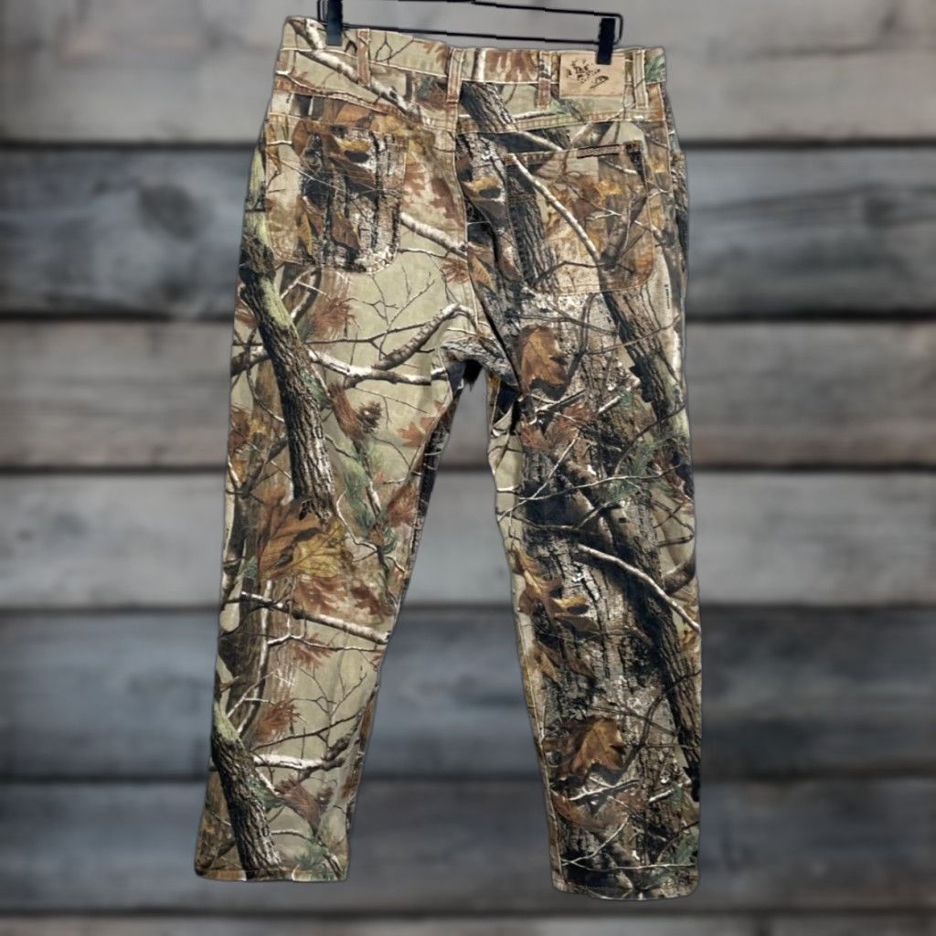 Realtree VINTAGE Diamond Cut Mens Jeans 36 x 32 Straight Fit Camouflage Y2K RealTree Cotton Denim Size US 36 / EU 52 - 1 Thumbnail