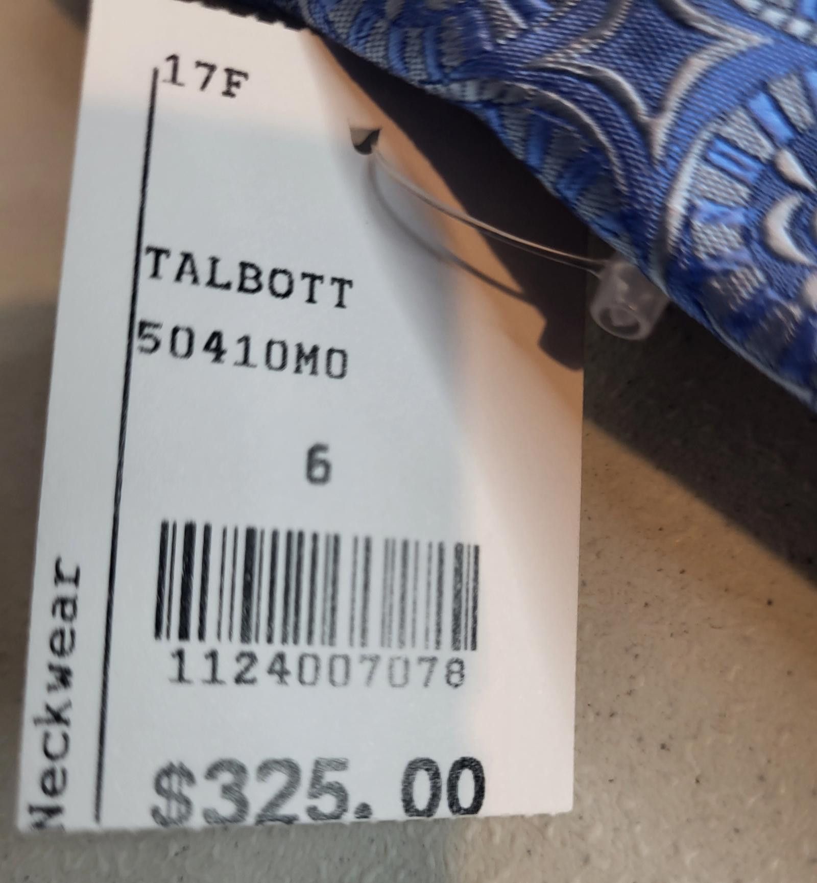 Robert Talbott Robert Talbott Elegant Blue Silk Tie with Intricate Pattern Size ONE SIZE - 6 Thumbnail