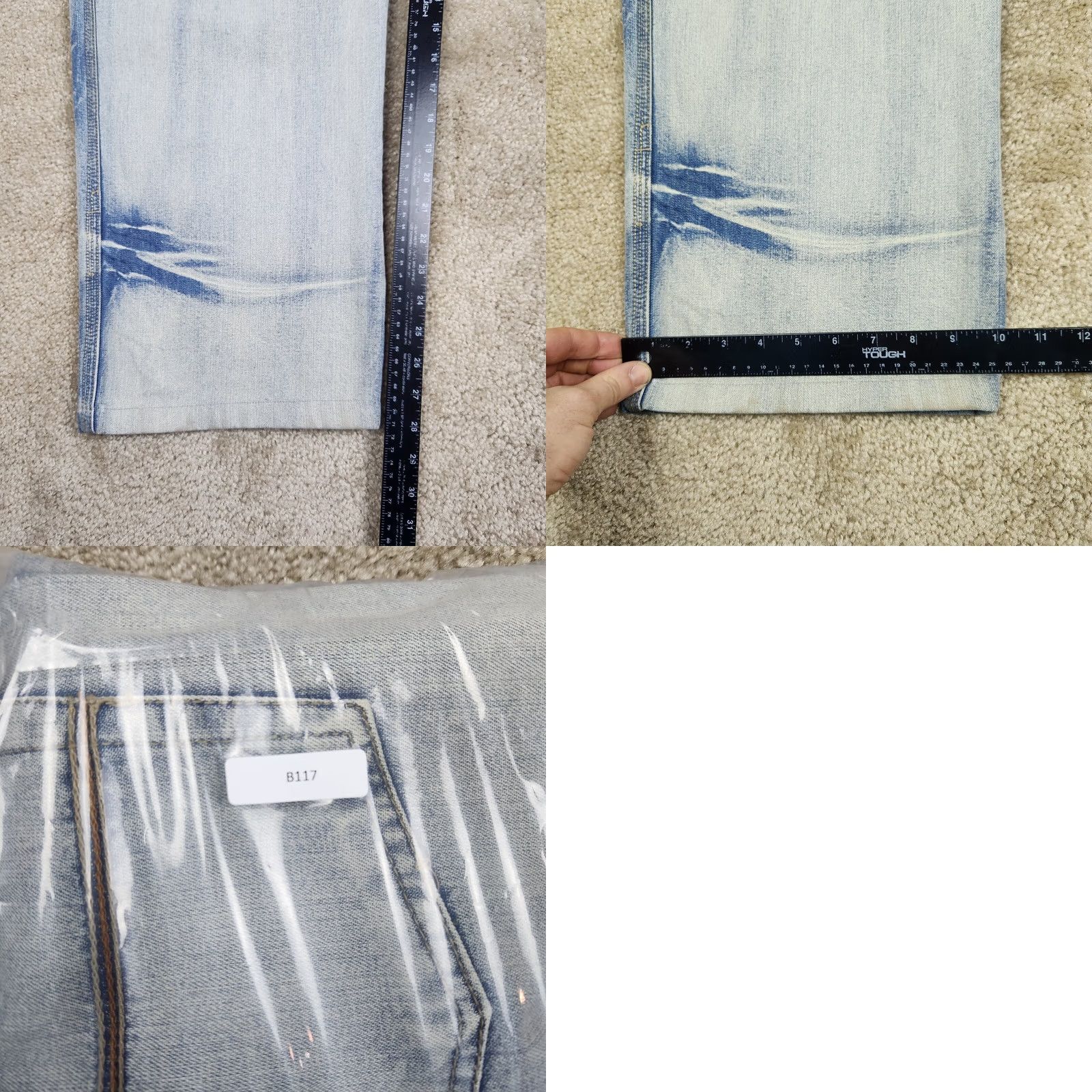 Jordan Craig Jordan Craig Jeans Mens 40x28 Acid Wash Denim Streetwear Wide Leg Hemmed B117 Size US 40 / EU 56 - 8 Thumbnail