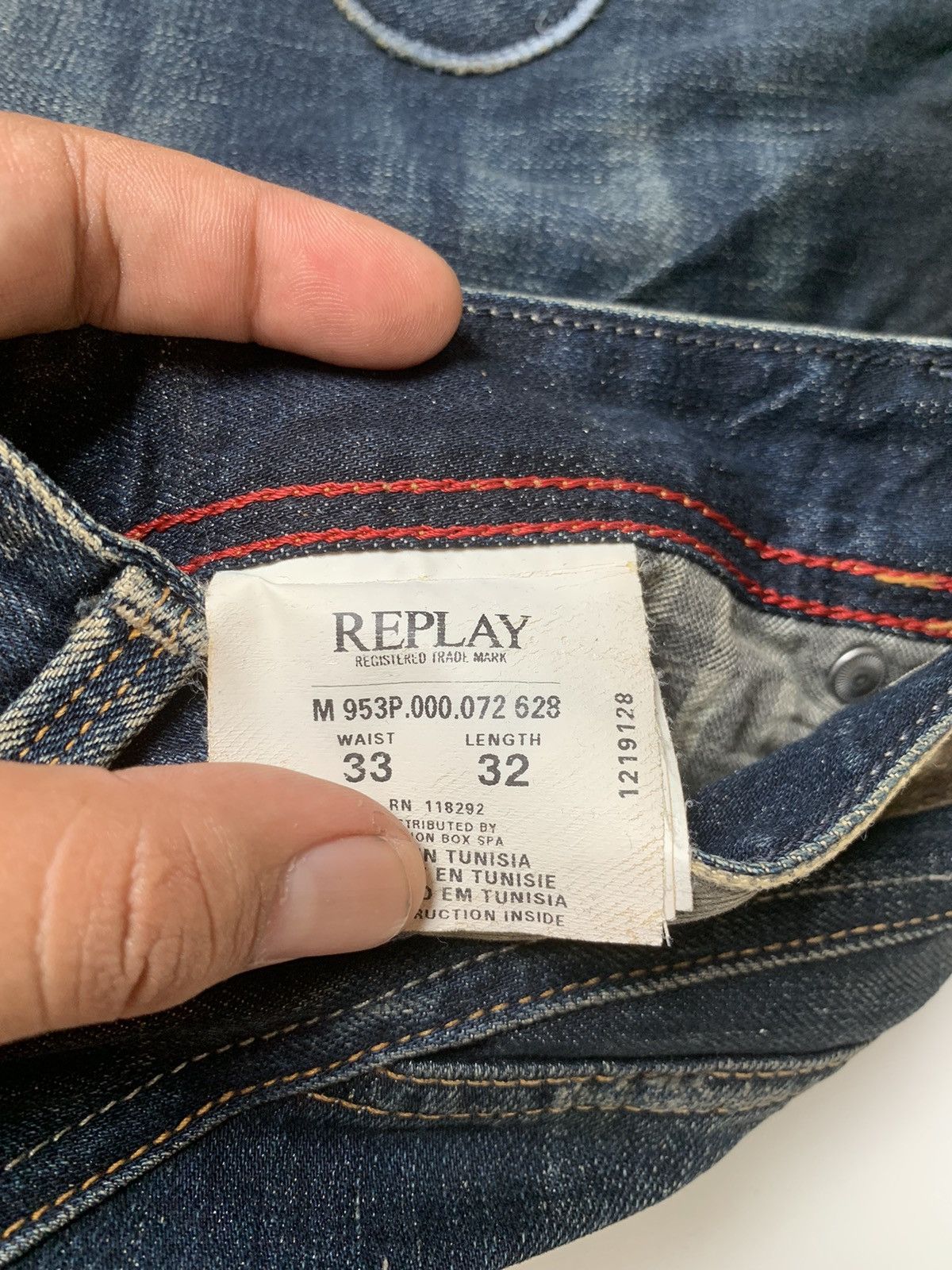 Replay 👽 Replay with patch distressed mudmax denim👽 Size US 33 - 6 Thumbnail