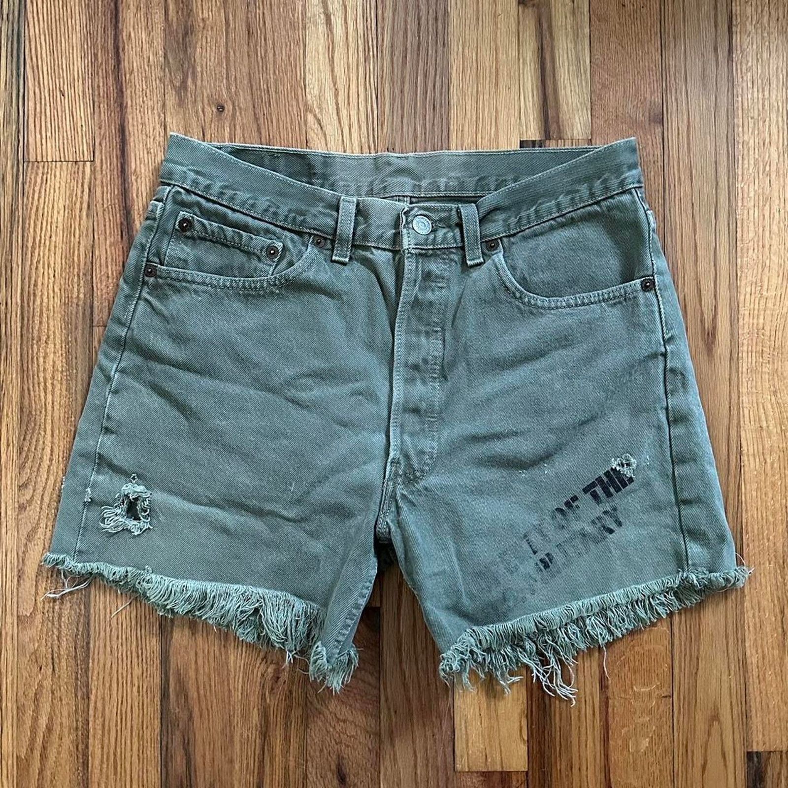 Levi's × Vintage Vintage 90s Levis 501 XX Cut Off Shorts Distressed Grunge 30 Size 30" / US 8 / IT 44 - 1 Thumbnail
