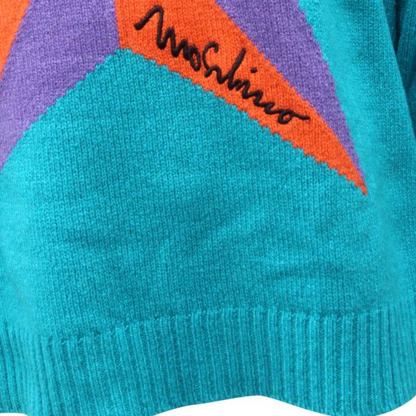 Moschino o1y0225 Cashmere Blend in Multicolor Size US L / EU 52-54 / 3 - 3 Thumbnail