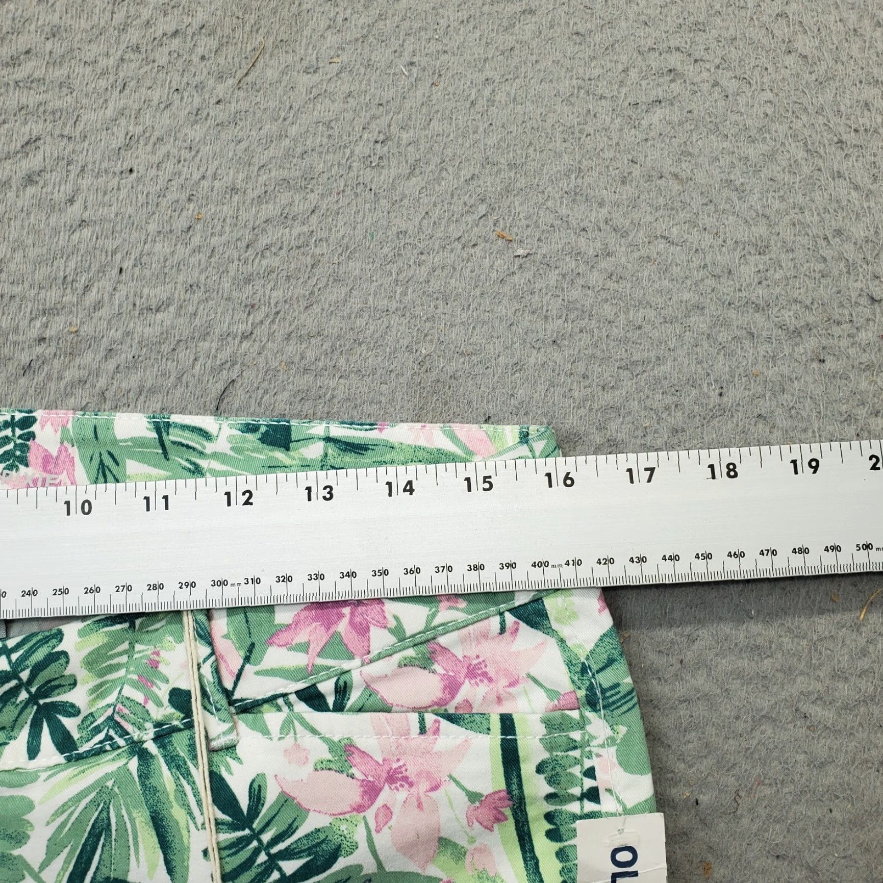 Old Navy Old Navy Pixie Chino Pants Womens Size 10 Multicolor Tropical Print Flat Front Size 32" / US 10 / IT 46 - 5 Thumbnail