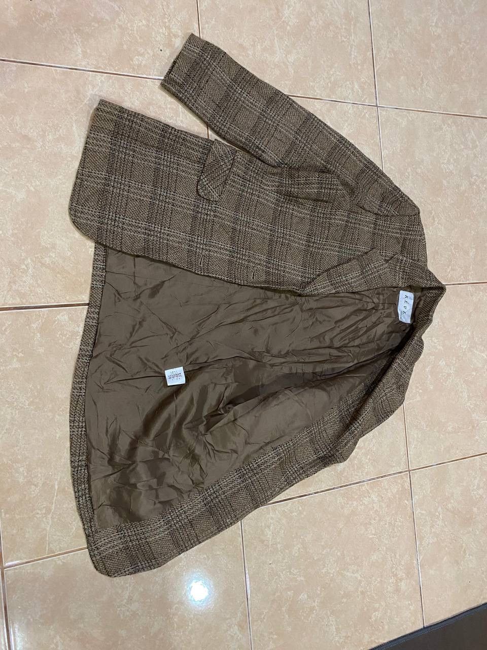 Japanese Brand Vintage Reve Wool Plaid Coat Size US M / EU 48-50 / 2 - 5 Thumbnail