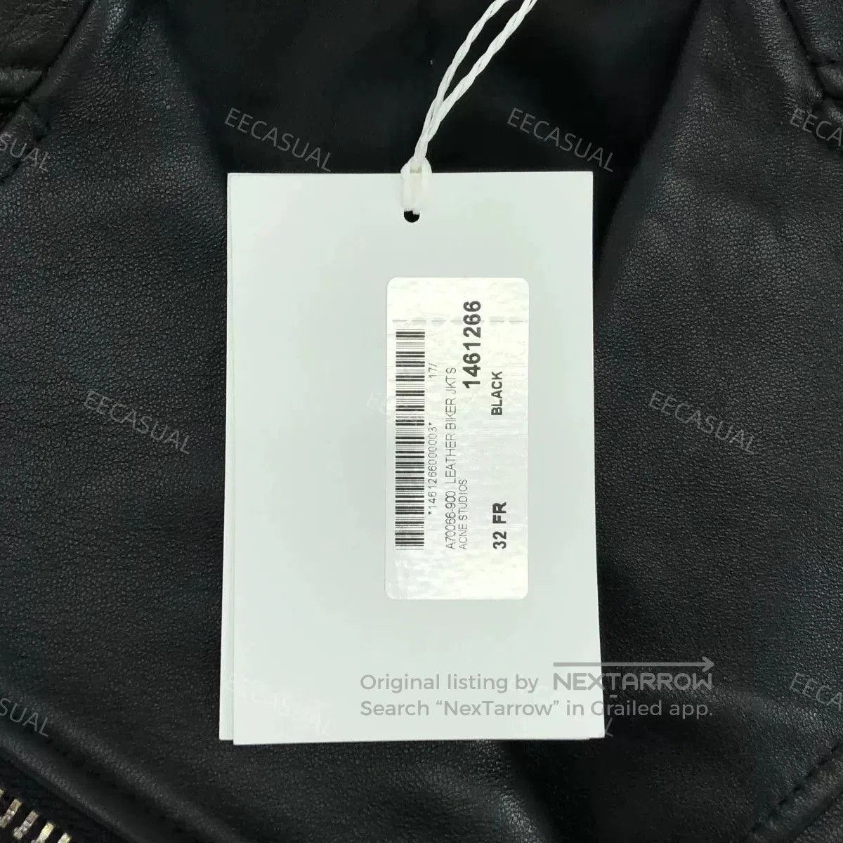 Acne Studios Black Leather Biker Jacket for Women. Size XXS / US 00 / IT 34 - 9 Thumbnail