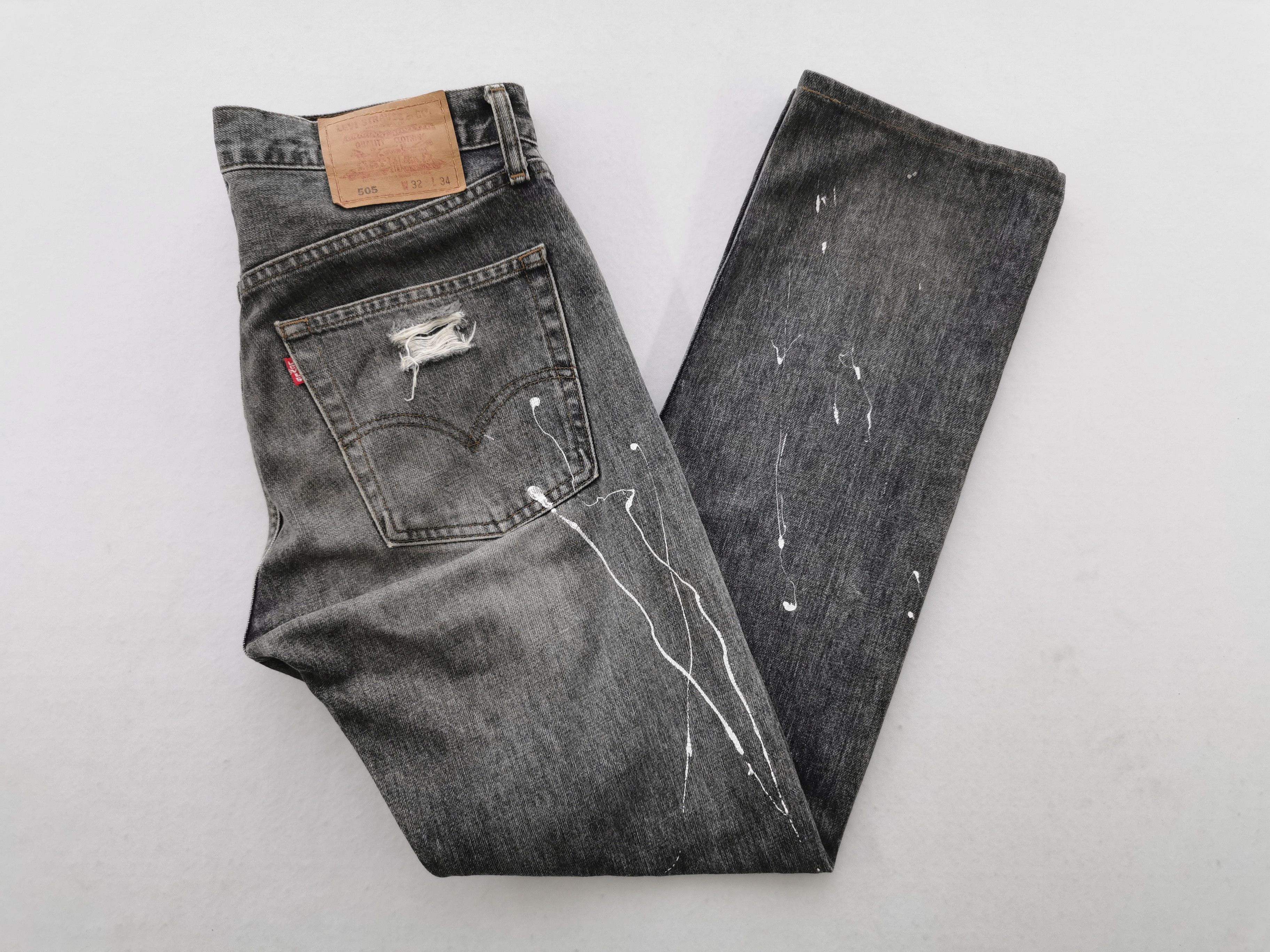 Levi's Vintage 90s Levis Lot 505 Denim Jeans Size 34/32x34 Size US 34 / EU 50 - 4 Thumbnail