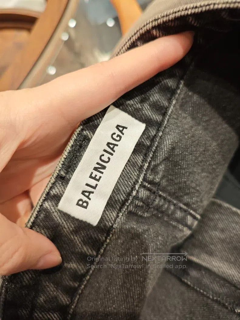 Balenciaga Balenciaga Denim Short Skirt Size 33" - 3 Thumbnail