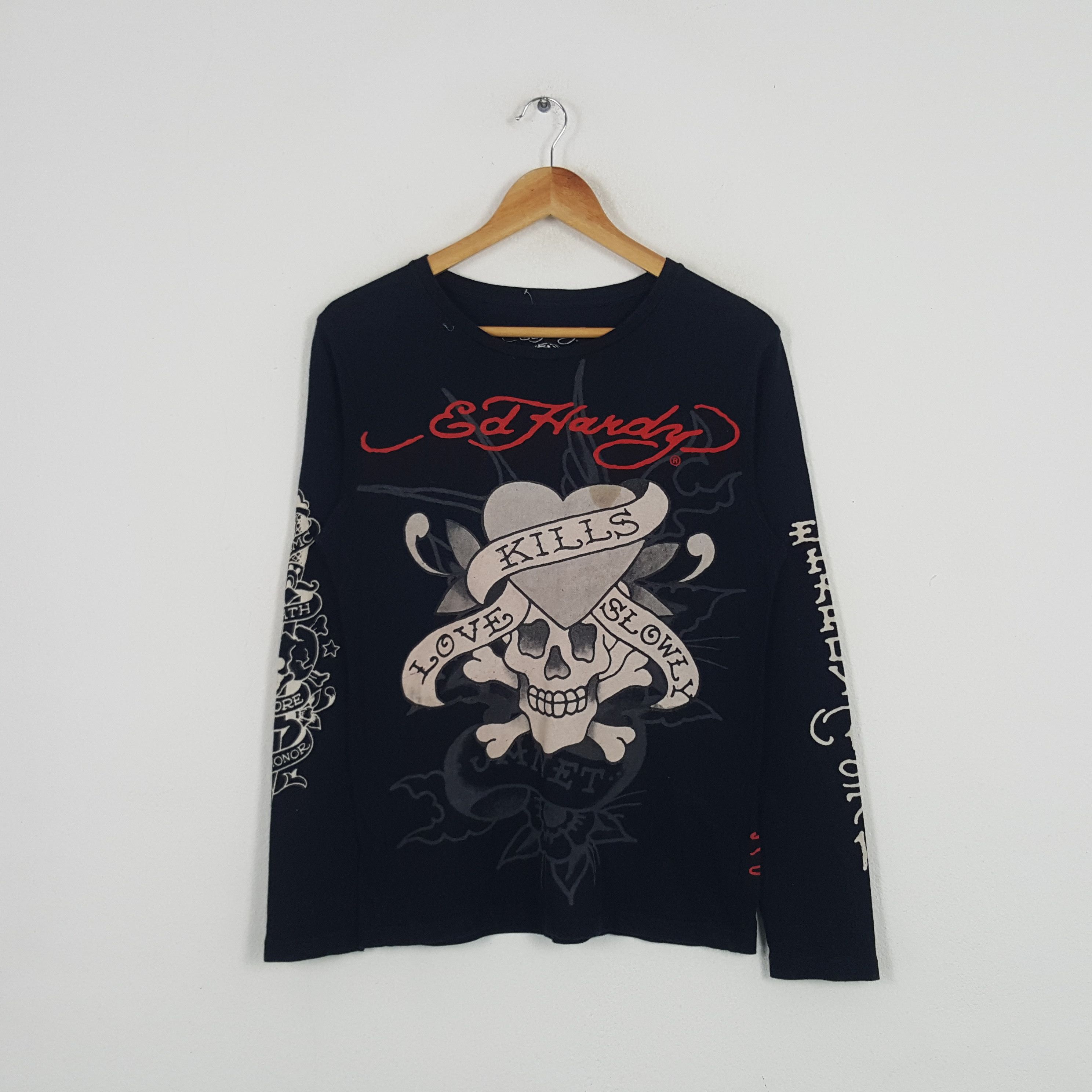 Christian Audigier Vintage Ed Hardy by Christian Audiger Designer Tshirt Size US S / EU 44-46 / 1 - 1 Thumbnail