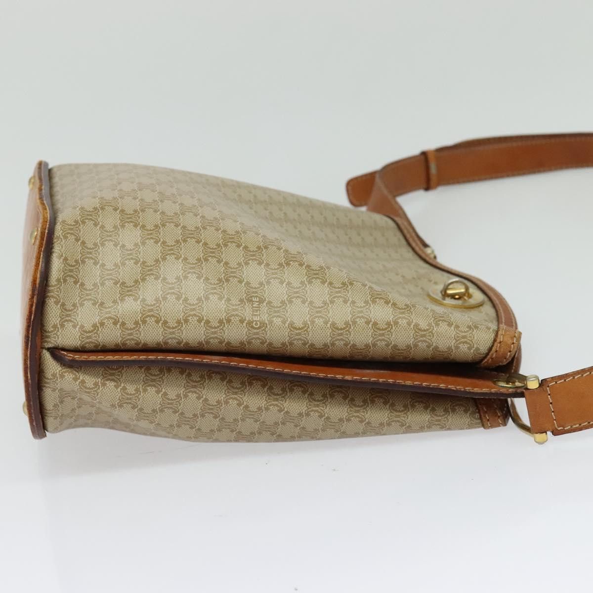 Celine CELINE Macadam Canvas Shoulder Bag Pvc Beige Gold Size ONE SIZE - 5 Thumbnail