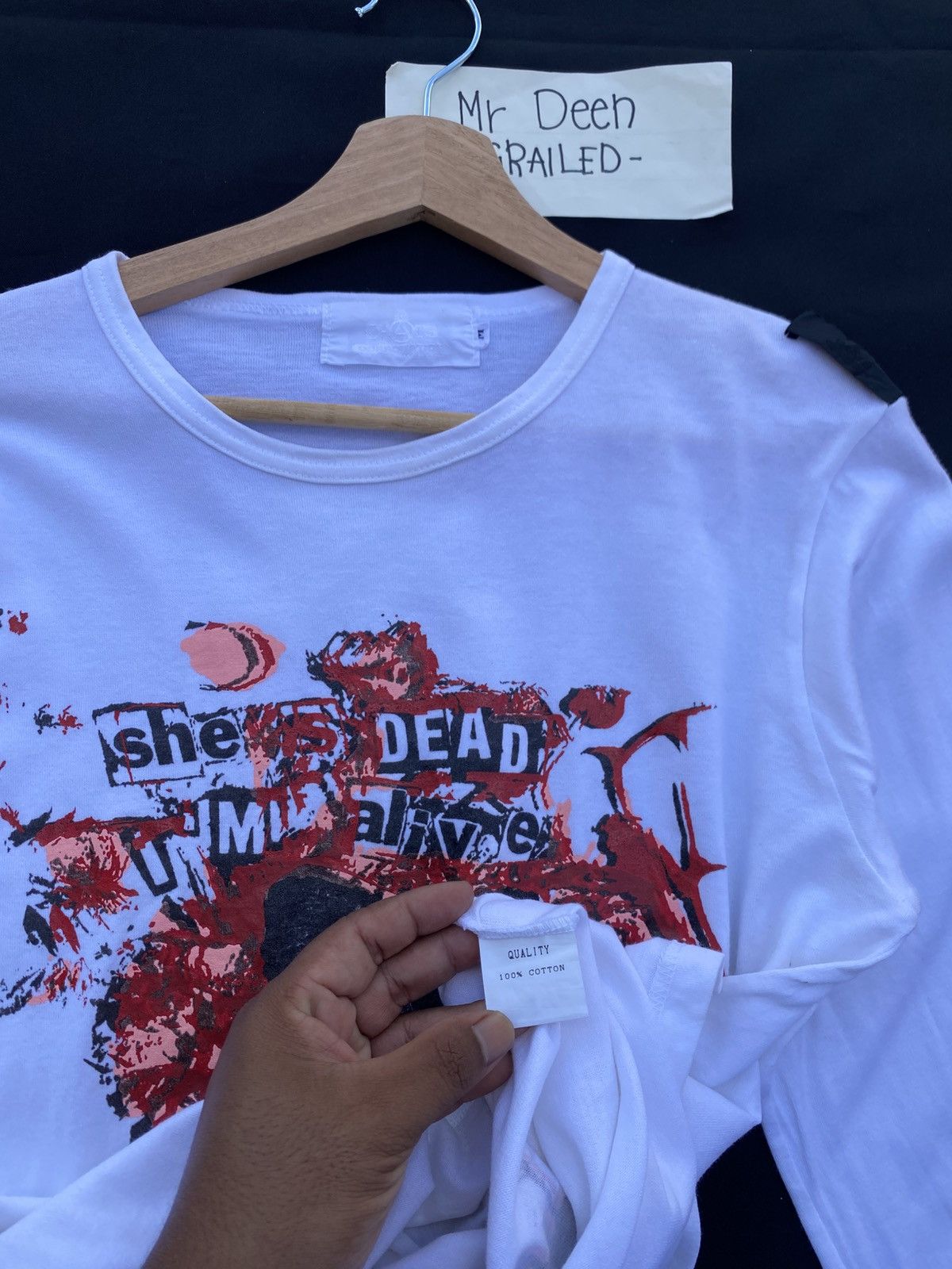 Japanese Brand Rare She’s Dead, I’m Alive, I’m Yours" Seditionaries T-shirt Size S / US 4 / IT 40 - 15 Thumbnail
