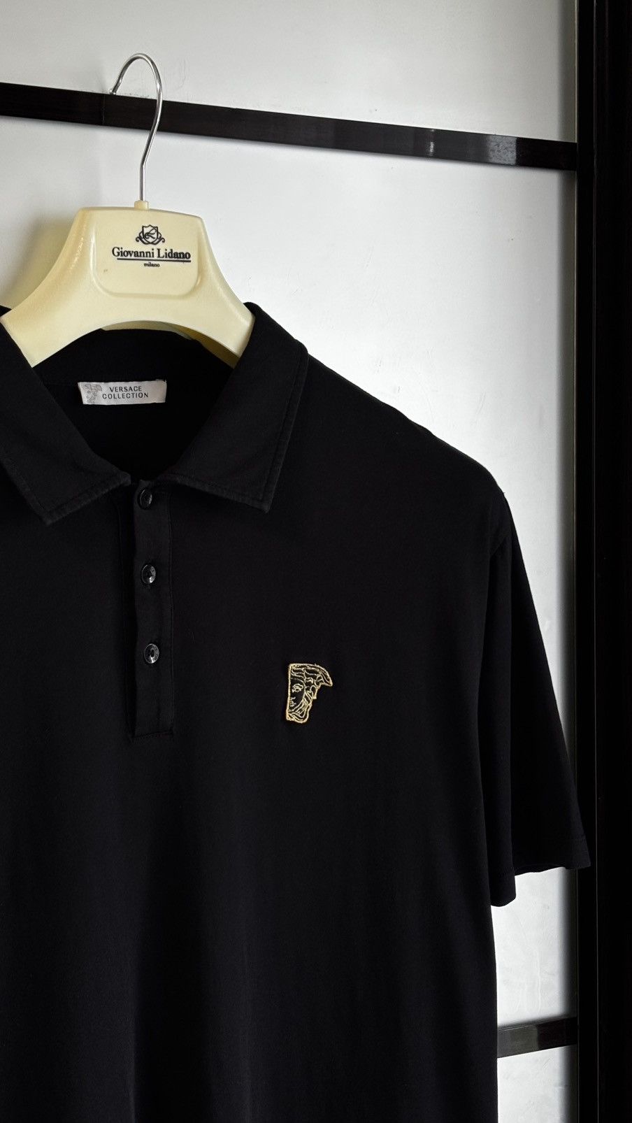 Designer × Versace Y2K style polo t-shirt by Versace Collection Size US XL / EU 56 / 4 - 2 Thumbnail