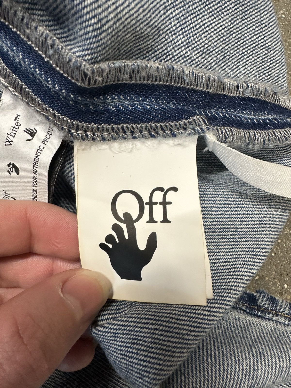 Off-White Off White Diag Outline Denim Jacket Blue Size US S / EU 44-46 / 1 - 6 Thumbnail