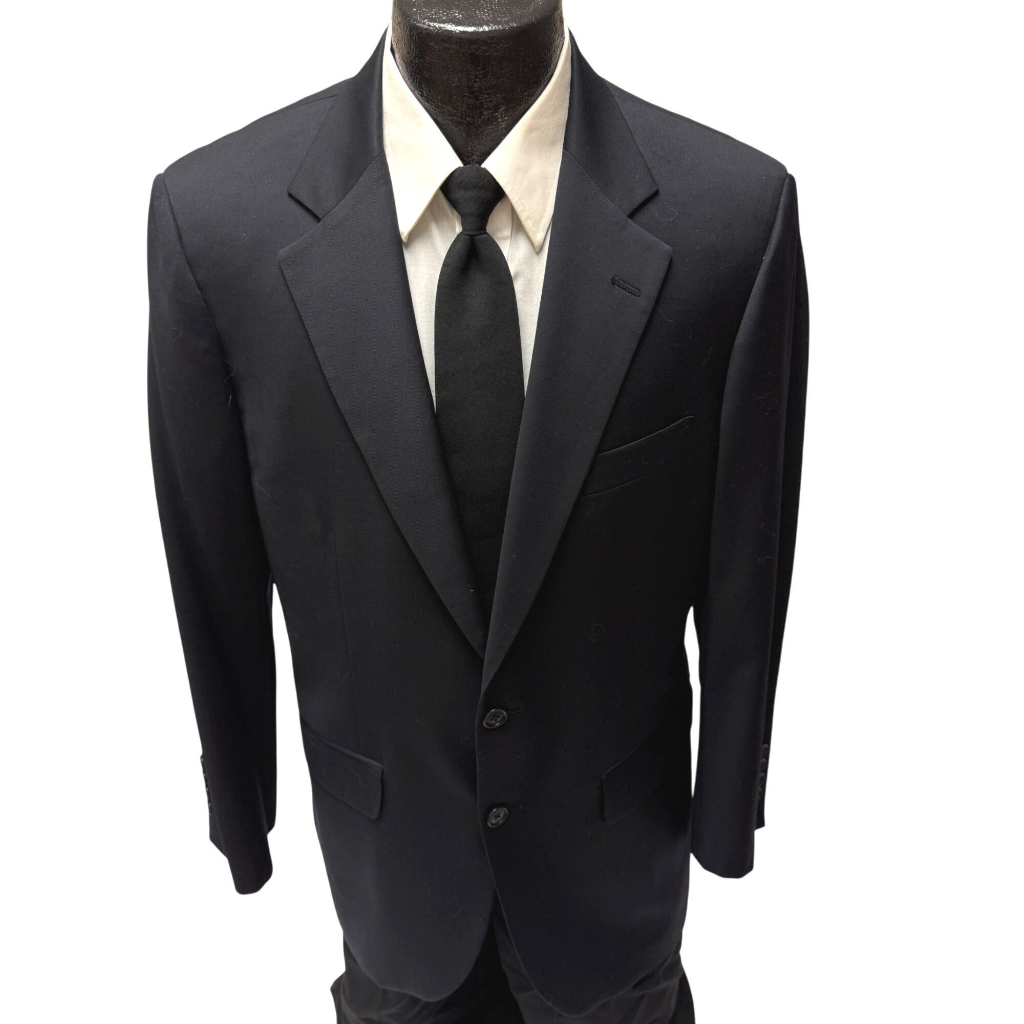 Brooks Brothers Brooks Brothers Black Sport Coat EVENING Jacket Wool Blazer Size 40R - 1 Thumbnail