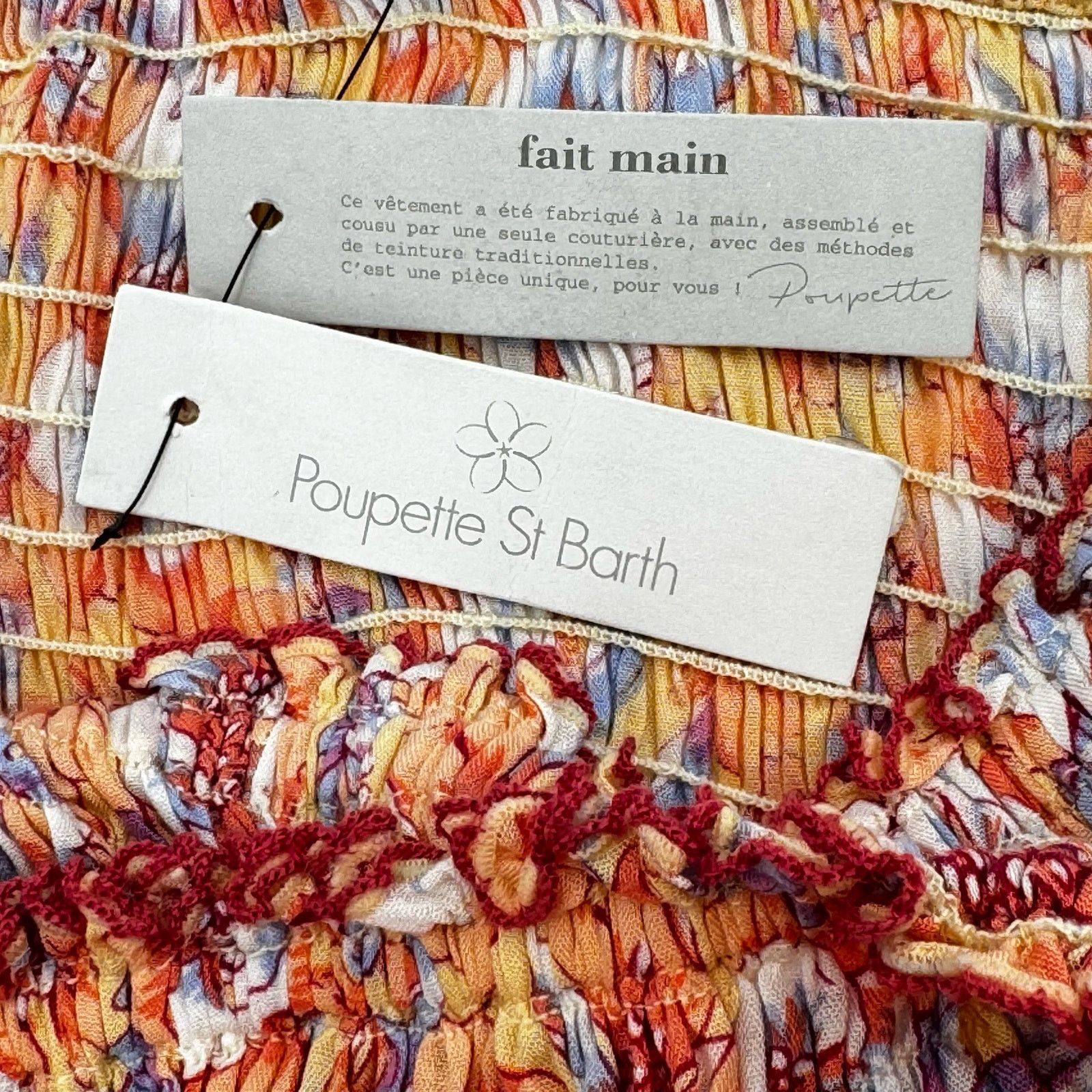 Poupette St Barth Soledad Floral Mini Dress Medium NWT