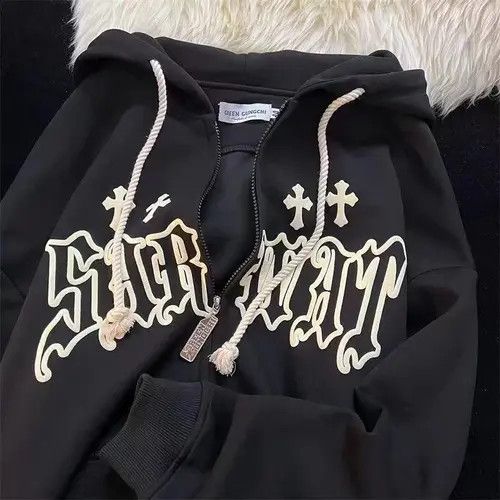 Japanese Brand Kawamura x Mio Embroidery Y2K Hoodie Size US L / EU 52-54 / 3 - 8 Thumbnail