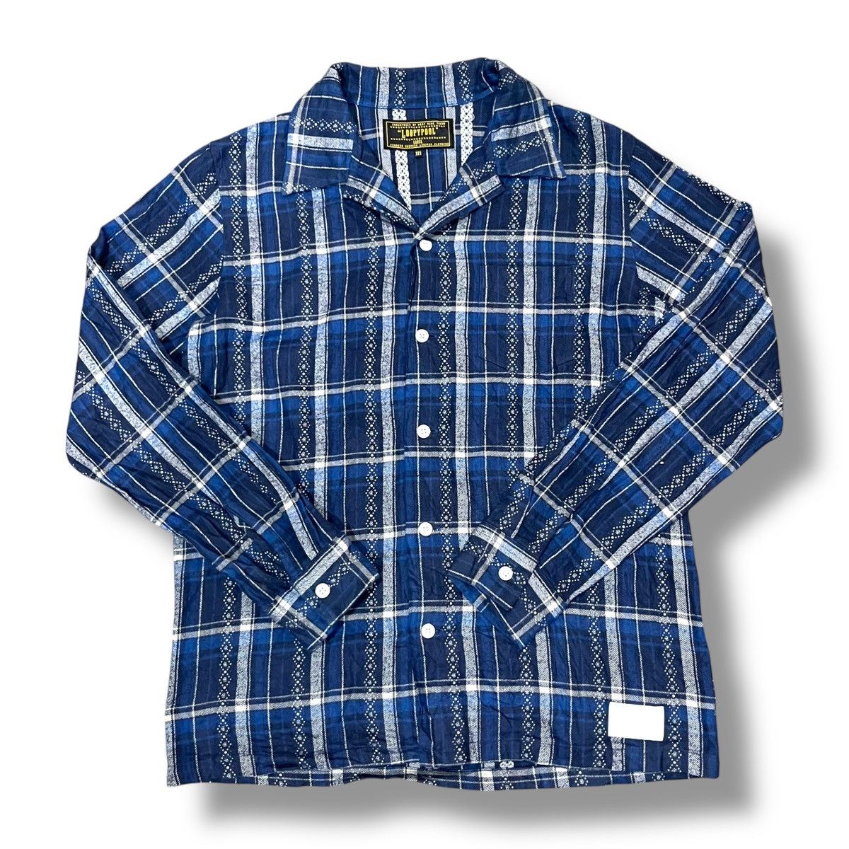 Tornado Mart Vintage loopypool japan indigo flannel shirt Size US M / EU 48-50 / 2 - 2 Thumbnail