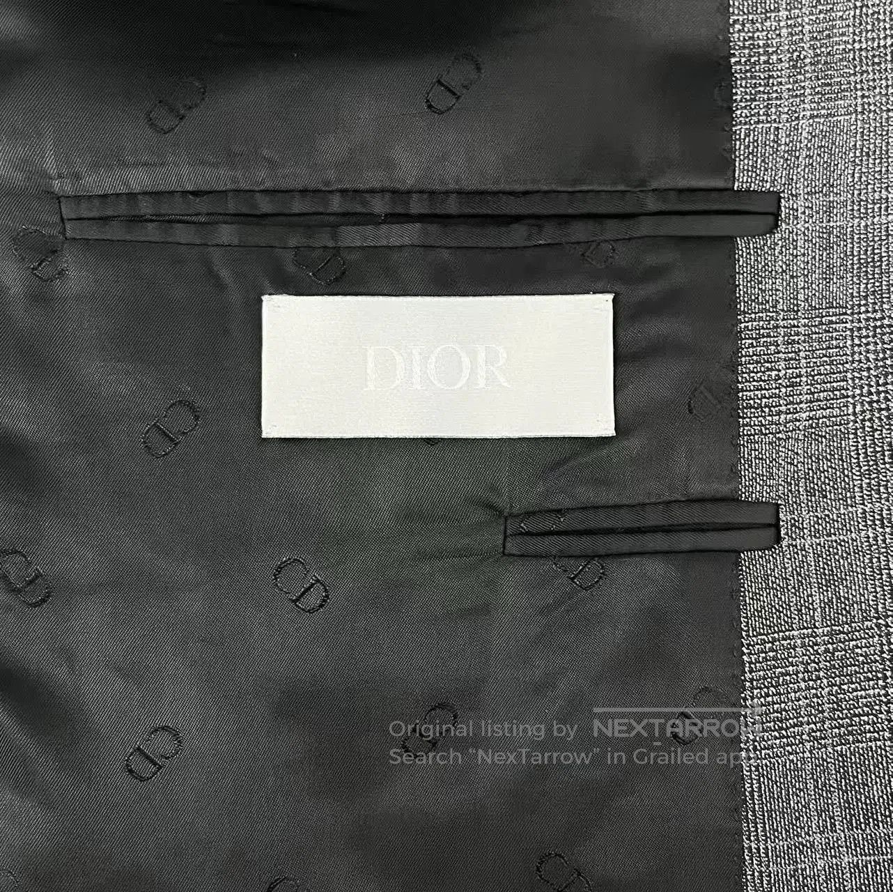 Dior Dior Gray Wool Single-Breasted Blazer. Size US XL / EU 56 / 4 - 5 Thumbnail