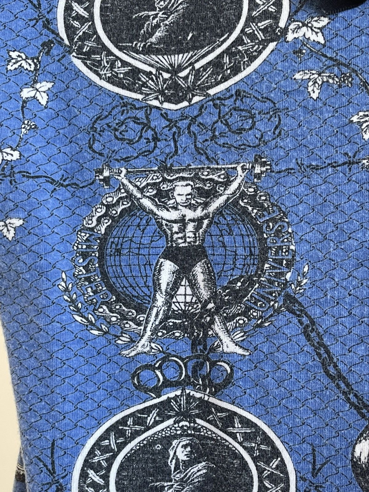Jean Paul Gaultier JPG Junior Mister World Print Cotton Stretch Mini Dress 90s Size L / US 10 / IT 46 - 8 Thumbnail