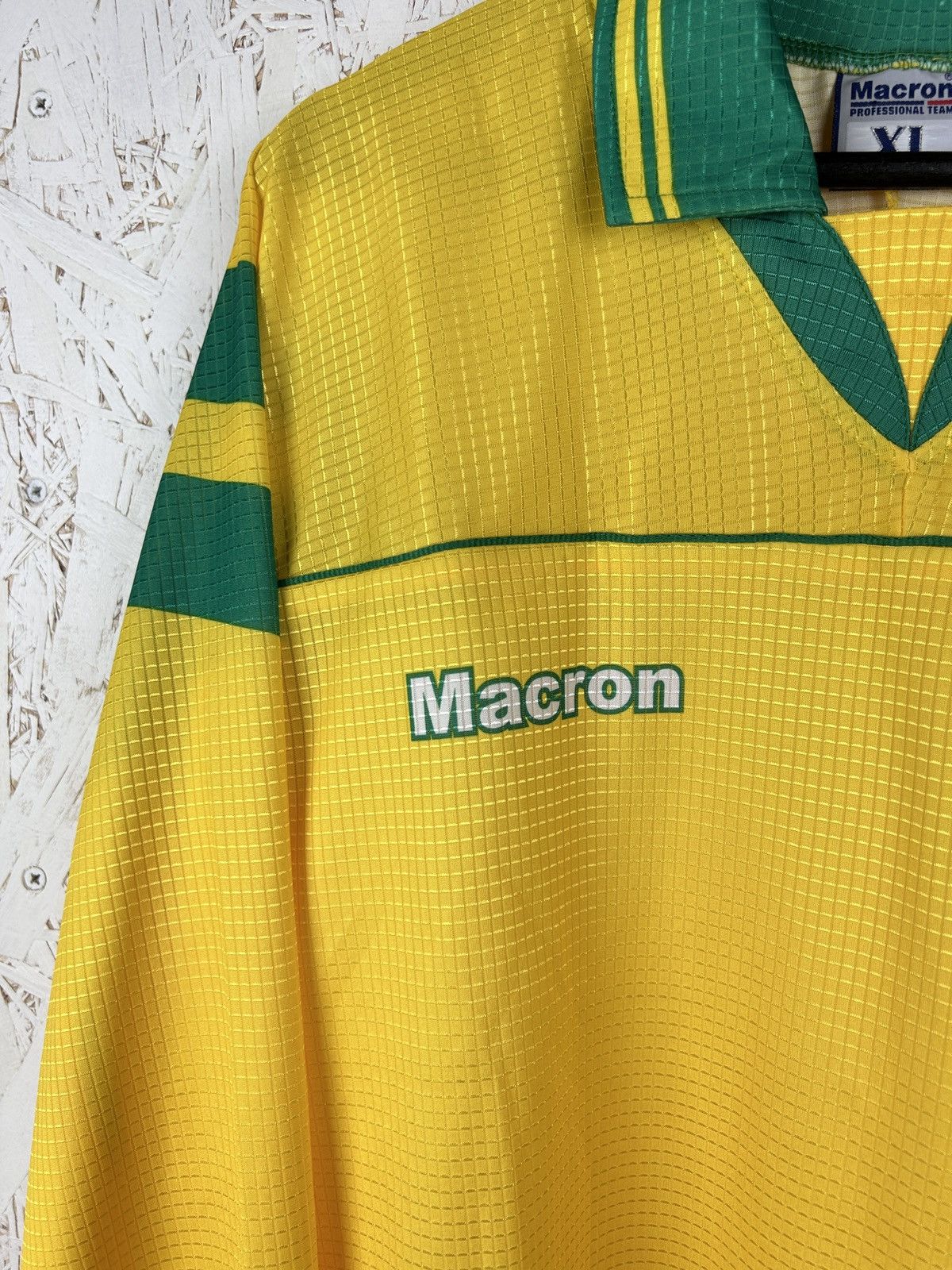 Macron Vintage Macron FC Uitgeest 2001/02 Home Kit Soccer Jersey Size US XL / EU 56 / 4 - 2 Thumbnail