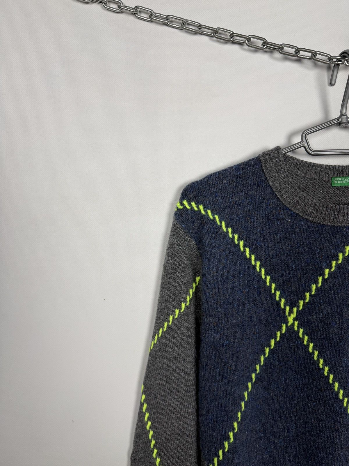 United Colors Of Benetton United Colors Of Benetton Wool Sweater Crew Pullover Size M Size US M / EU 48-50 / 2 - 3 Thumbnail