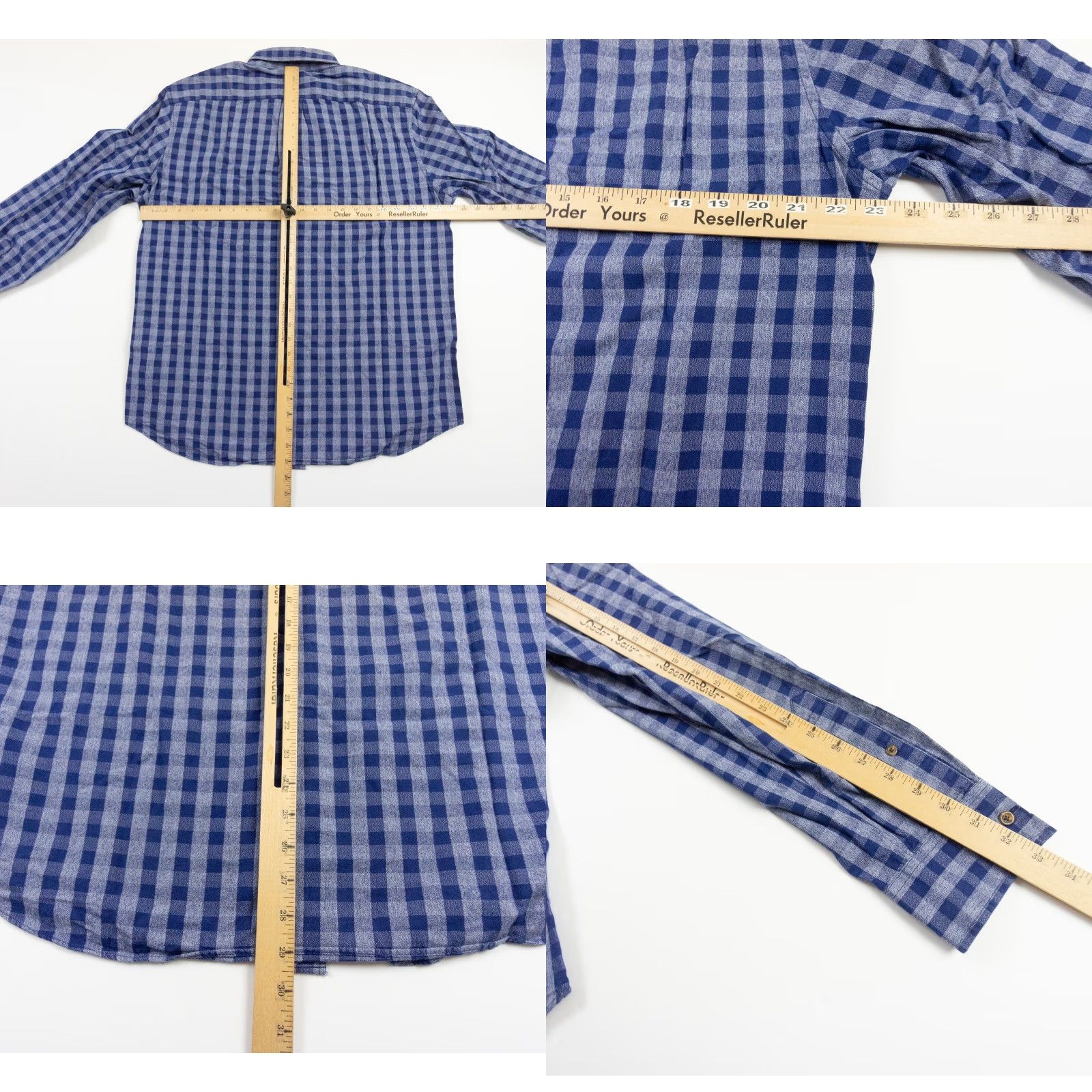 J.Crew VINTAGE J.CREW Men's Shirt Long Sleeve Button Up Plaid Cotton Fall Spring Summer Winter XL Blue Preppy Size US XL / EU 56 / 4 - 8 Thumbnail