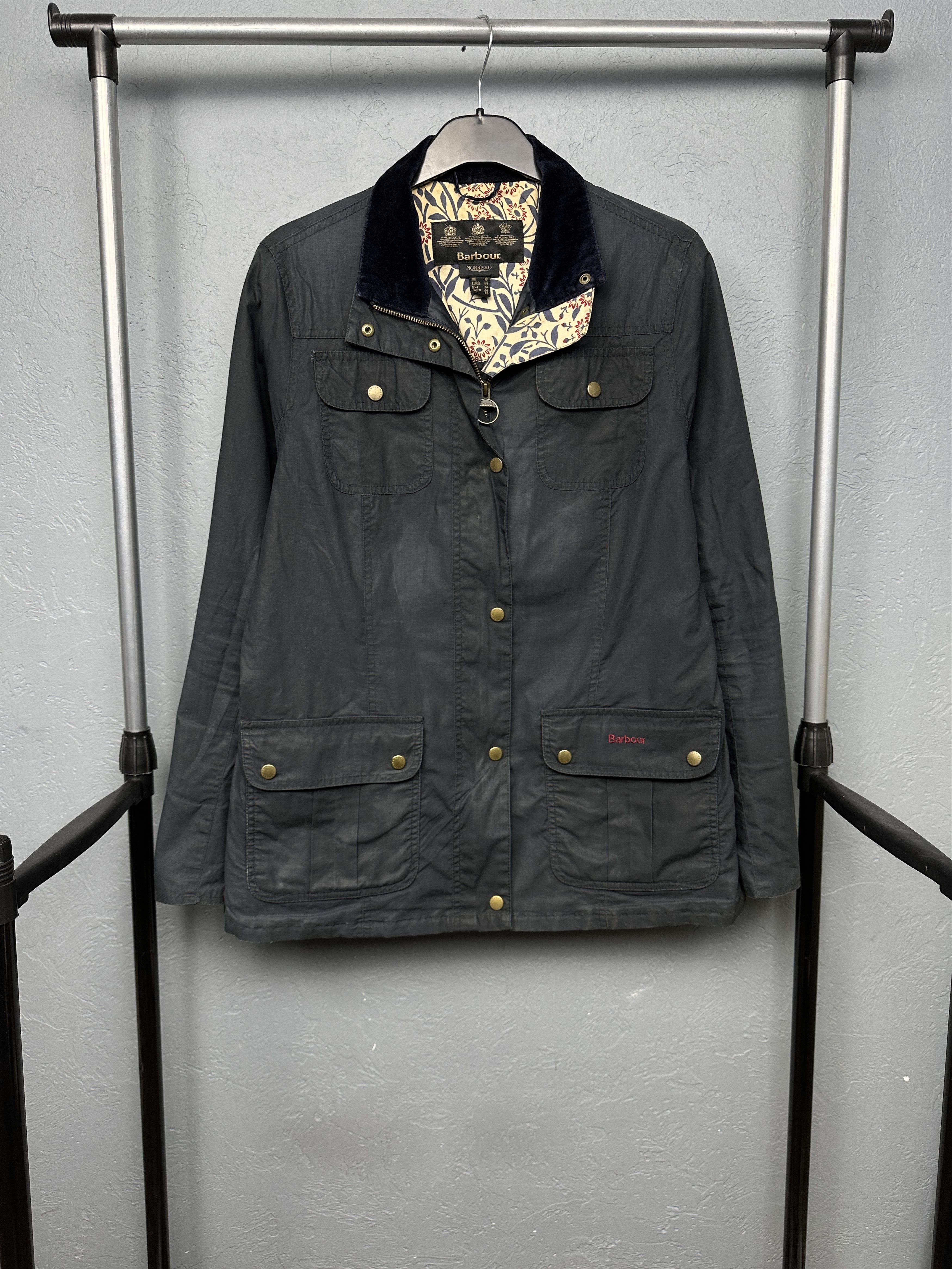Barbour Barbour Womens Emma Wax Waxed Jacket Morris & Co Size XL / US 12-14 / IT 48-50 - 1 Thumbnail