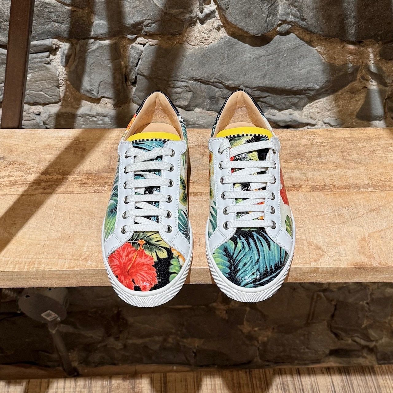 Christian Louboutin Christian Louboutin Floral Patent Seava Low-Top Sneakers Size US 9.5 / IT 39.5 - 4 Thumbnail