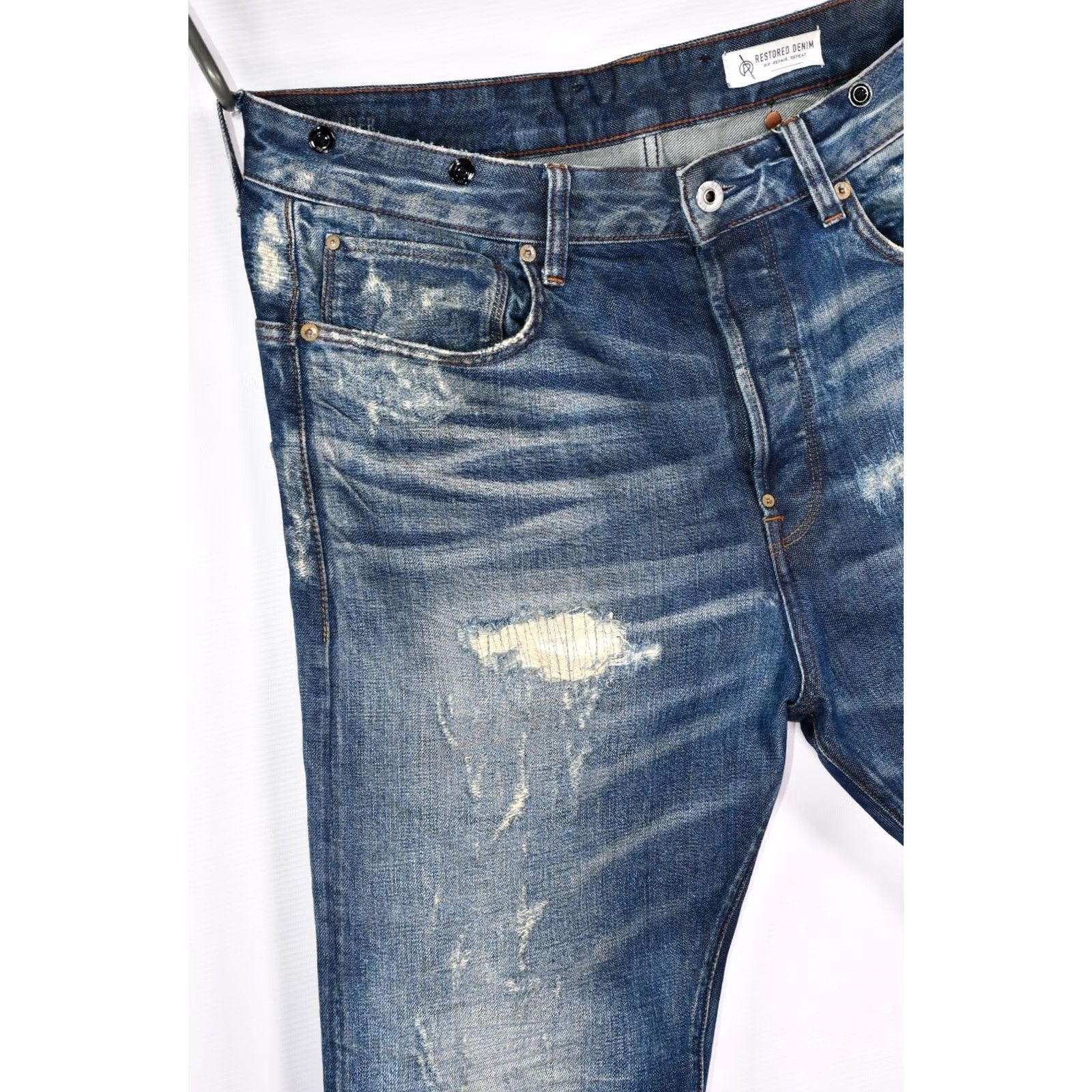 G-Star G-Star Raw US Lumber Tapered Red Listing Selvedge Denim Jeans W33 L32 Mens Blue Denim Listing 5-Pocket Design Vintage: No not Vintage Size US 33 - 4 Thumbnail