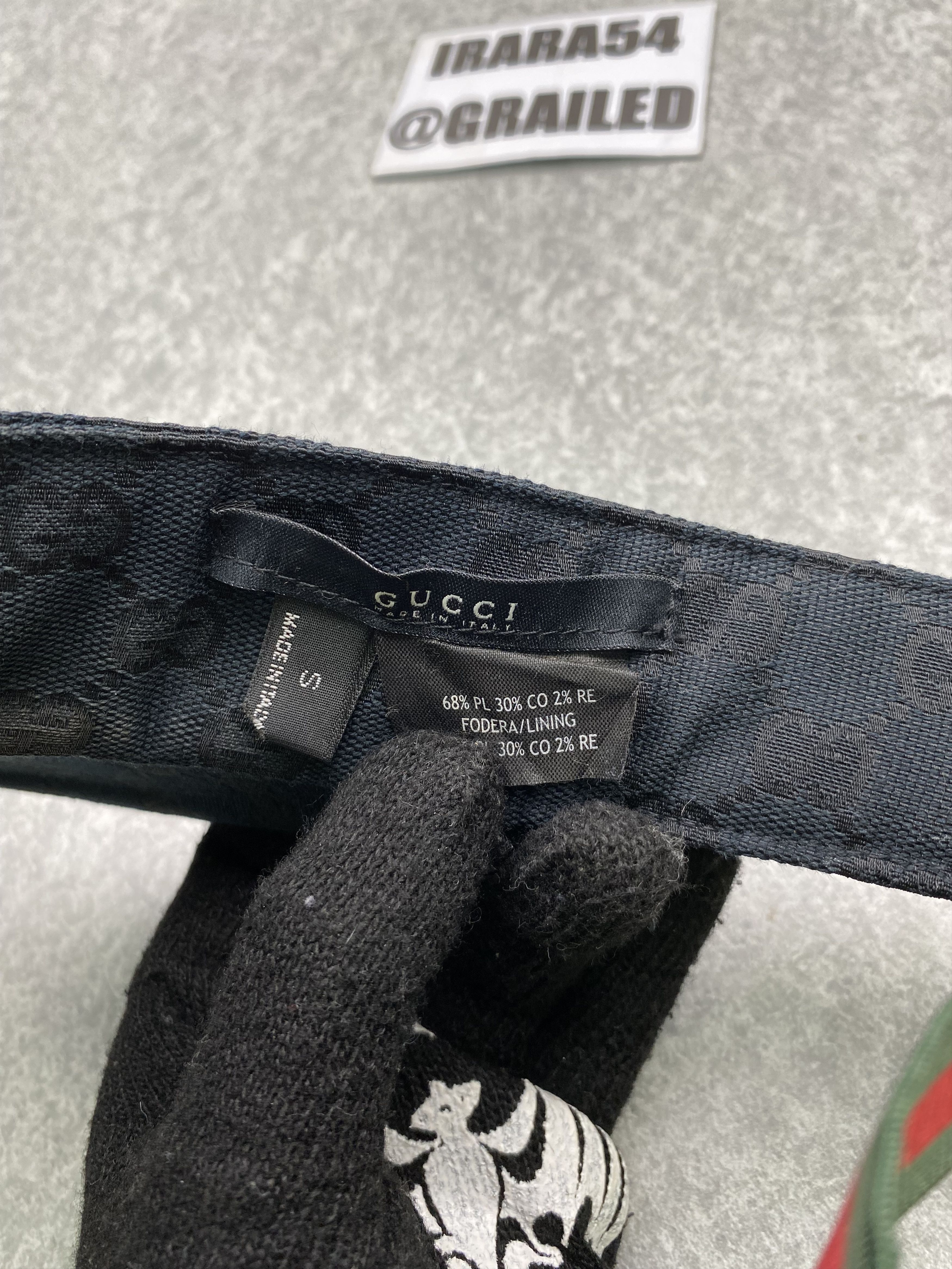 Gucci Gucci Black Monogram Visor Cap Size ONE SIZE - 7 Thumbnail