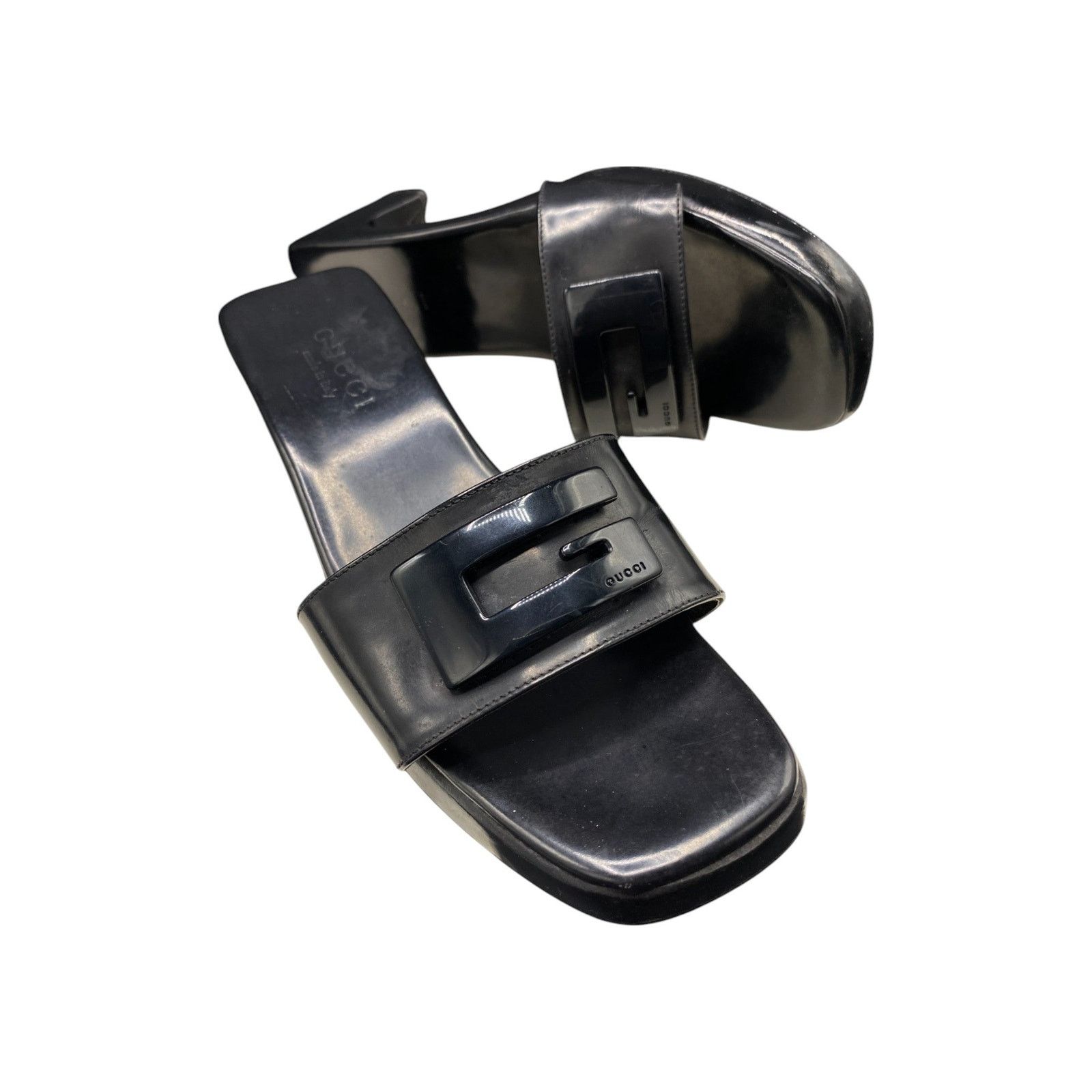 Gucci by Tom Ford Leather Sandals Size US 7 / IT 37 - 9 Thumbnail