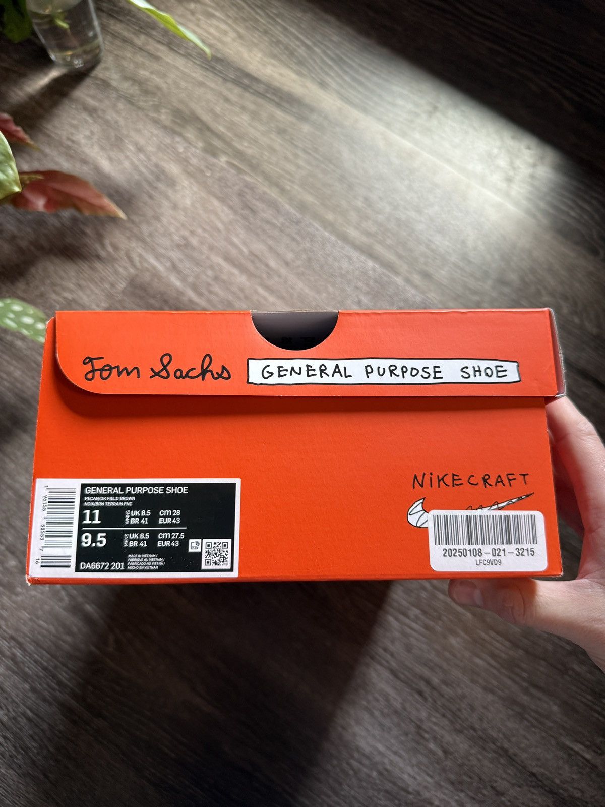 Nike × Tom Sachs Nike Tom Sachs GPS brown Size US 9.5 / EU 42-43 - 7 Thumbnail