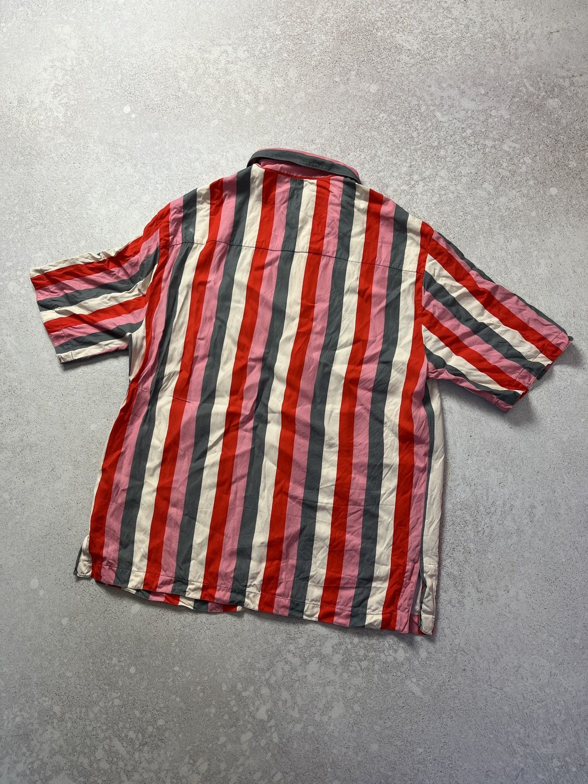 Sandro DDP Sandro Viscose Shirt Striped Luxury Summer Size L Size US L / EU 52-54 / 3 - 4 Thumbnail