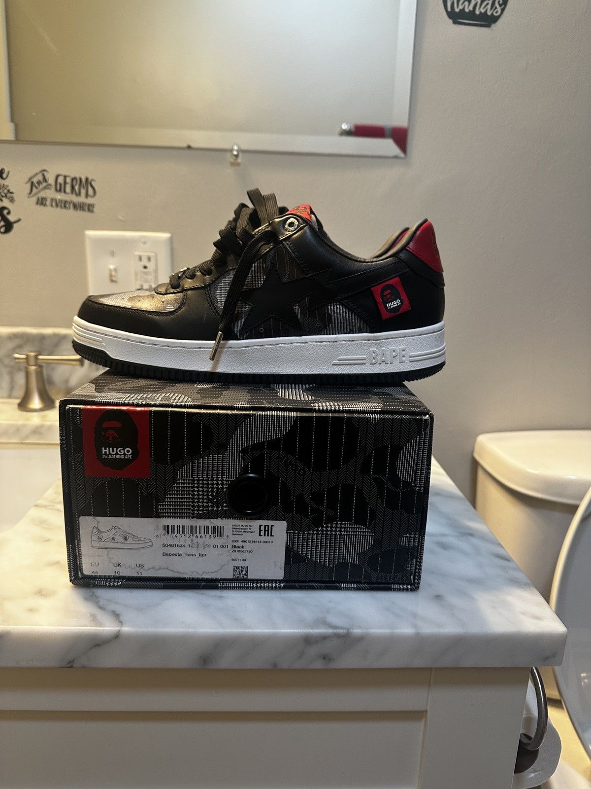 Bape Bape x Hugo Boss Bapesta Size US 11 / EU 44 - 3 Thumbnail