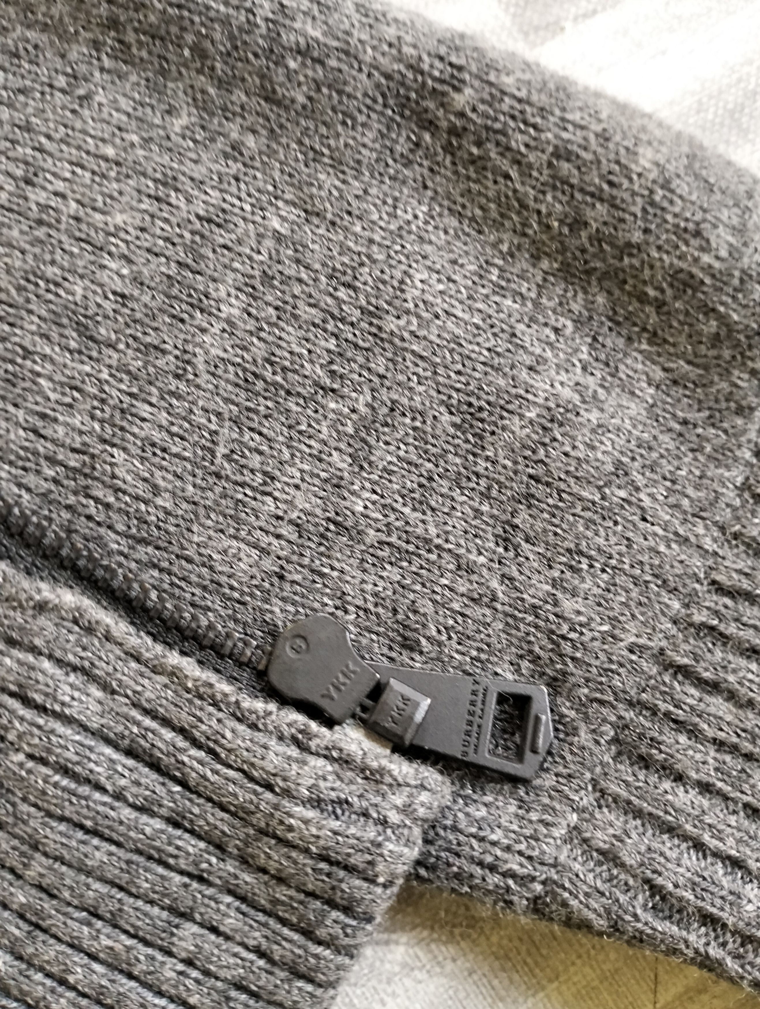 Burberry Burberry Black Label Wool Knit Sweater Zipper Jacket rare Size US M / EU 48-50 / 2 - 17 Thumbnail