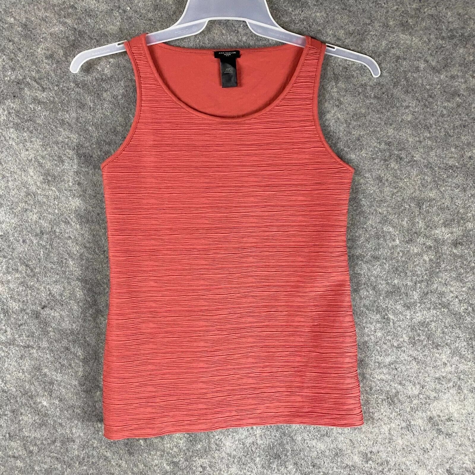 Ann Taylor Ann Taylor Tank Top XSP Petite Women's Polyester Blend Size XS / US 0-2 / IT 36-38 - 1 Thumbnail