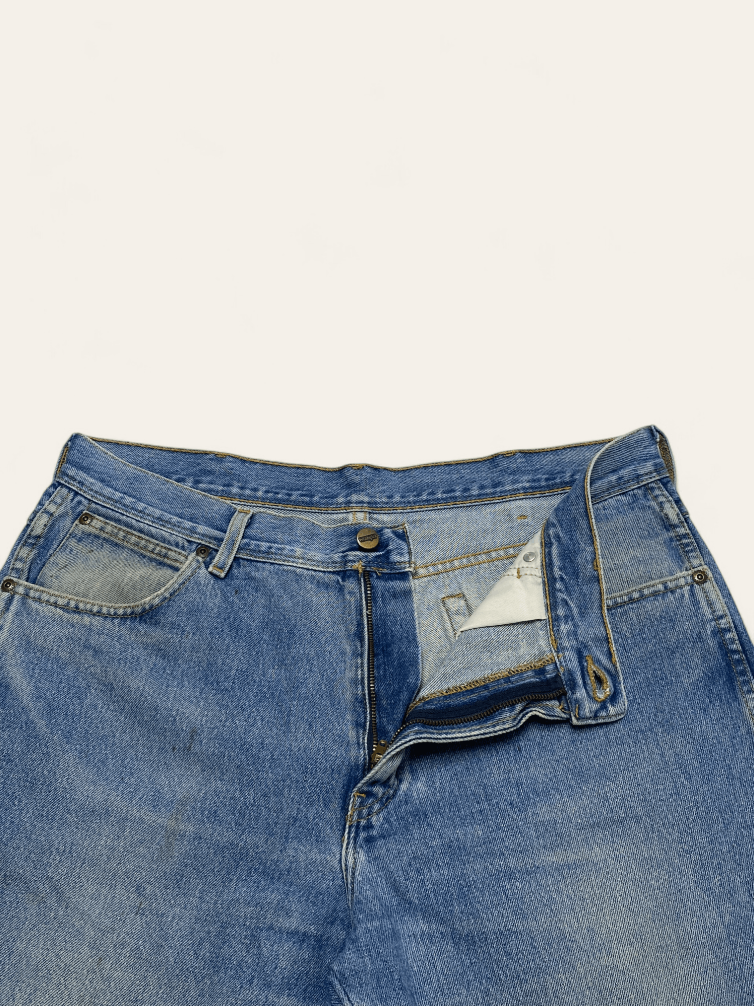Jean Vintage WRANGLER Baggy Oversize Wide Blue Denim Jeans Size US 36 / EU 52 - 5 Thumbnail