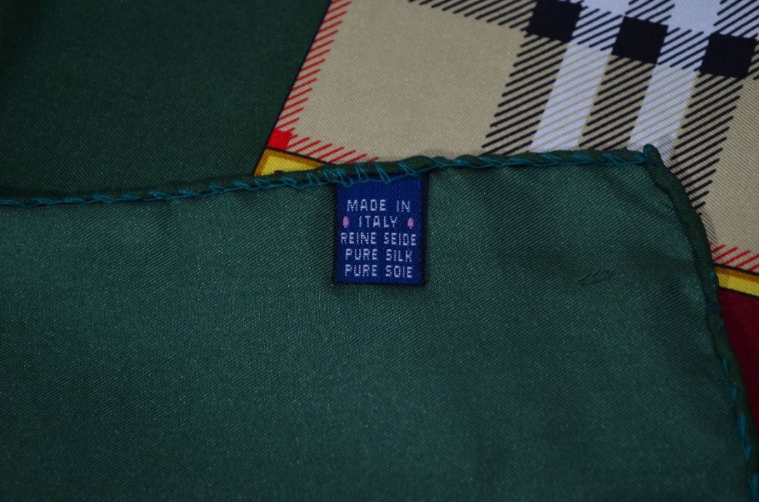 Burberry × Vintage Vintage 90s Burberrys London Silk Handkerchief Size ONE SIZE - 3 Thumbnail