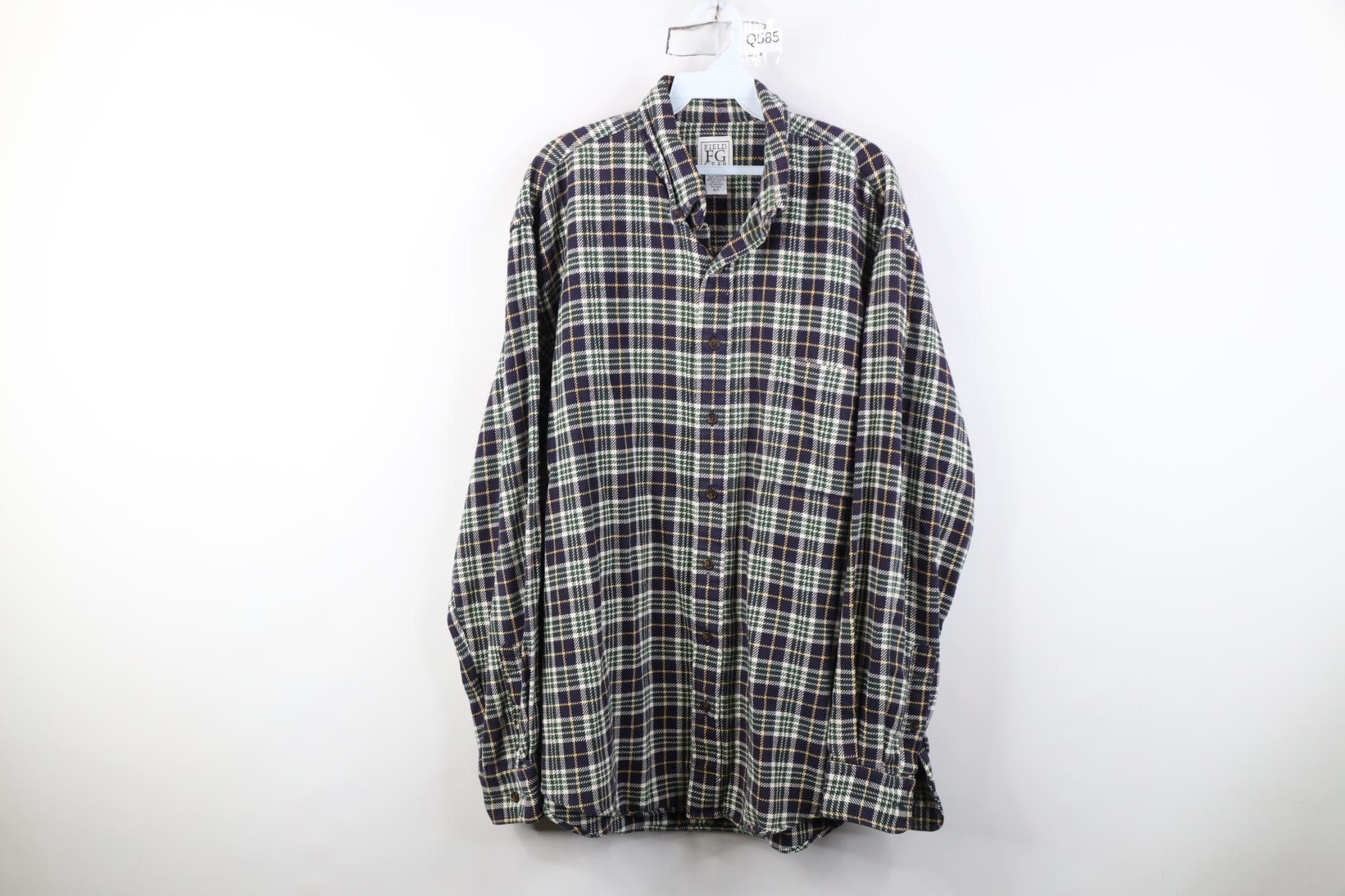 Vintage Vintage 90s Streetwear Flannel Collared Button Down Shirt Size US XL / EU 56 / 4 - 1 Thumbnail