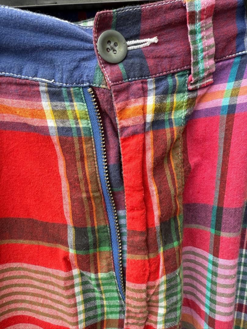 Polo Ralph Lauren Vintage 90s Polo RL Madras Tartan Cargo Trouser Pant Size US 30 / EU 46 - 8 Thumbnail