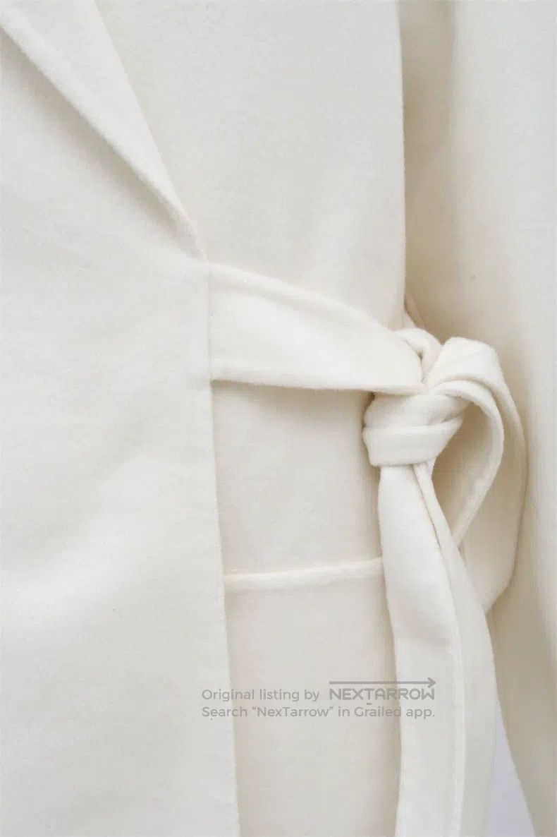 Hermes Hermes White Goat Cashmere Overcoat Size XS / US 0-2 / IT 36-38 - 5 Thumbnail